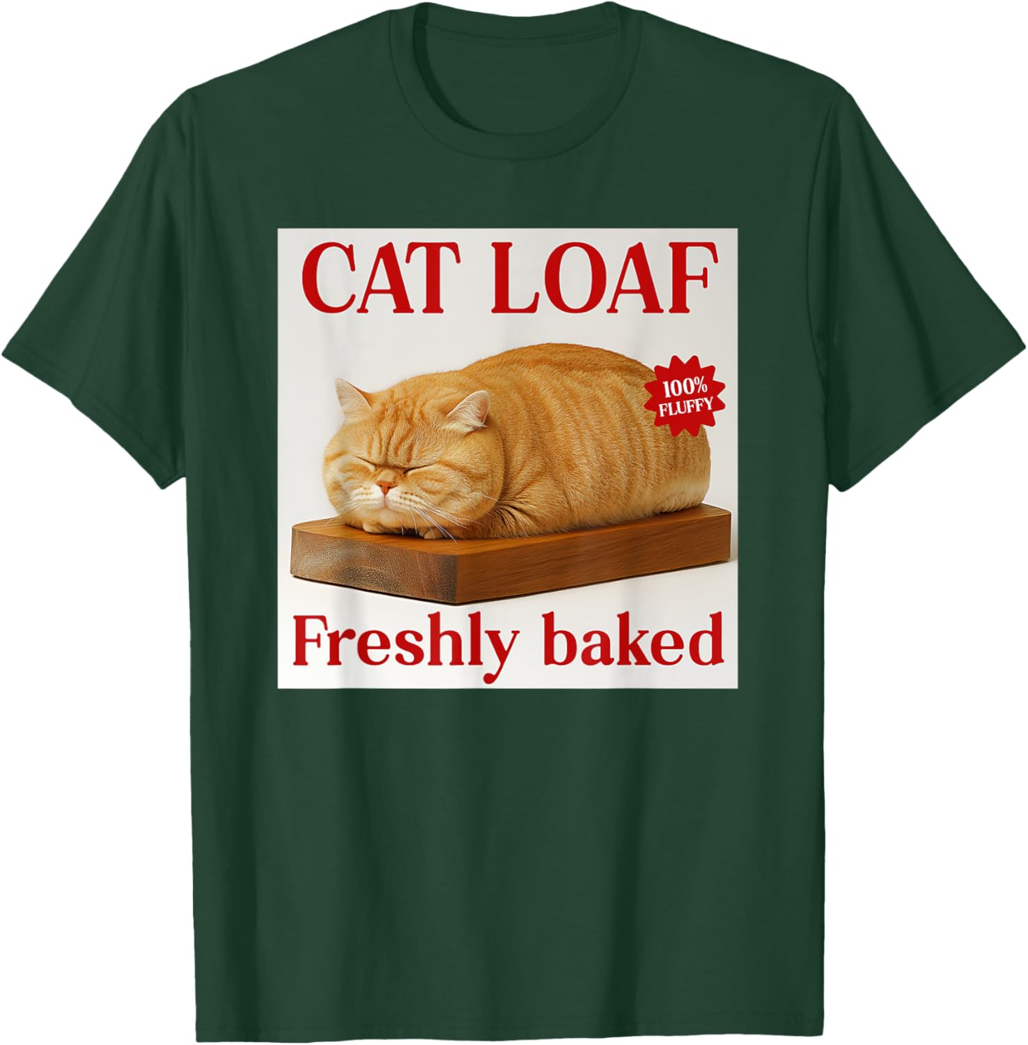 Bread Cat Loaf Funny Cat Bakery T-Shirt - T-Shirt | Forest