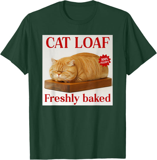 Bread Cat Loaf Funny Cat Bakery T-Shirt - T-Shirt | Forest