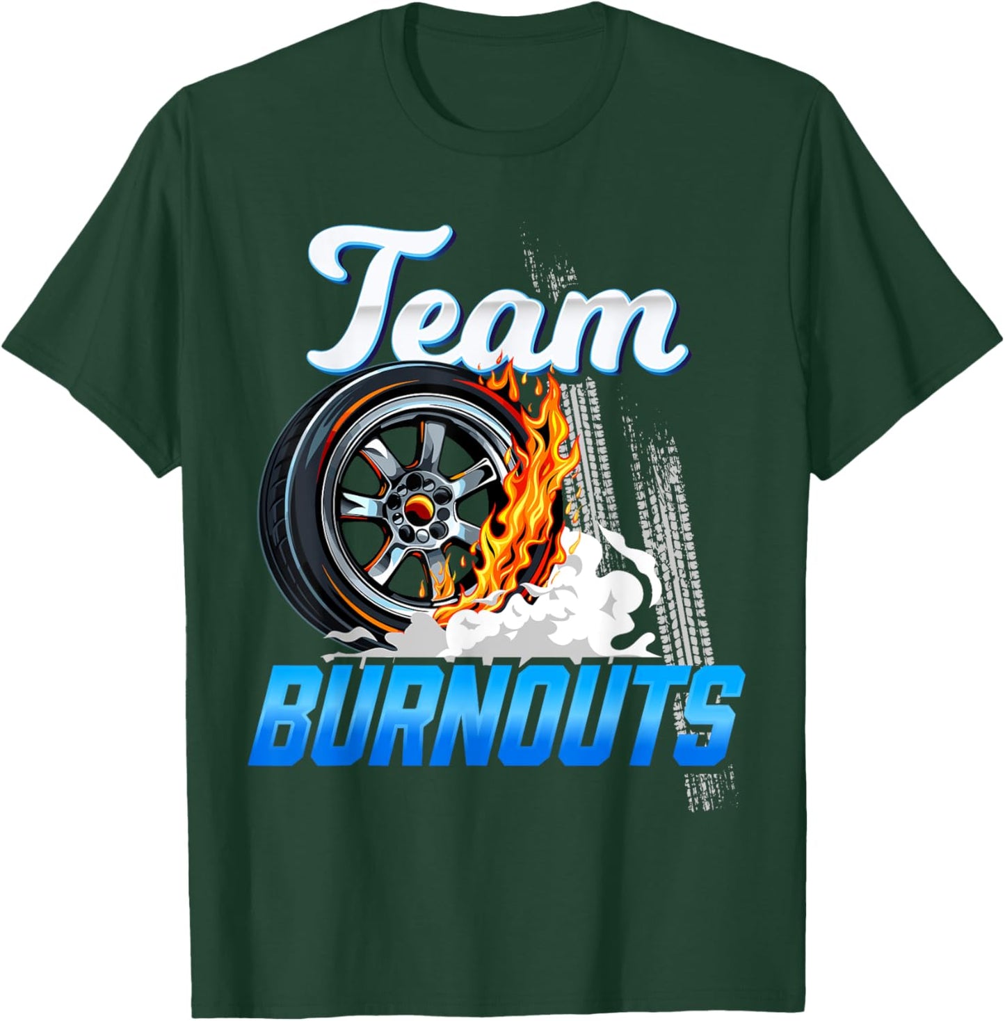 Burnouts Or Bows Team Boy Team Burnouts Gender Reveal T-Shirt - T-Shirt | Forest