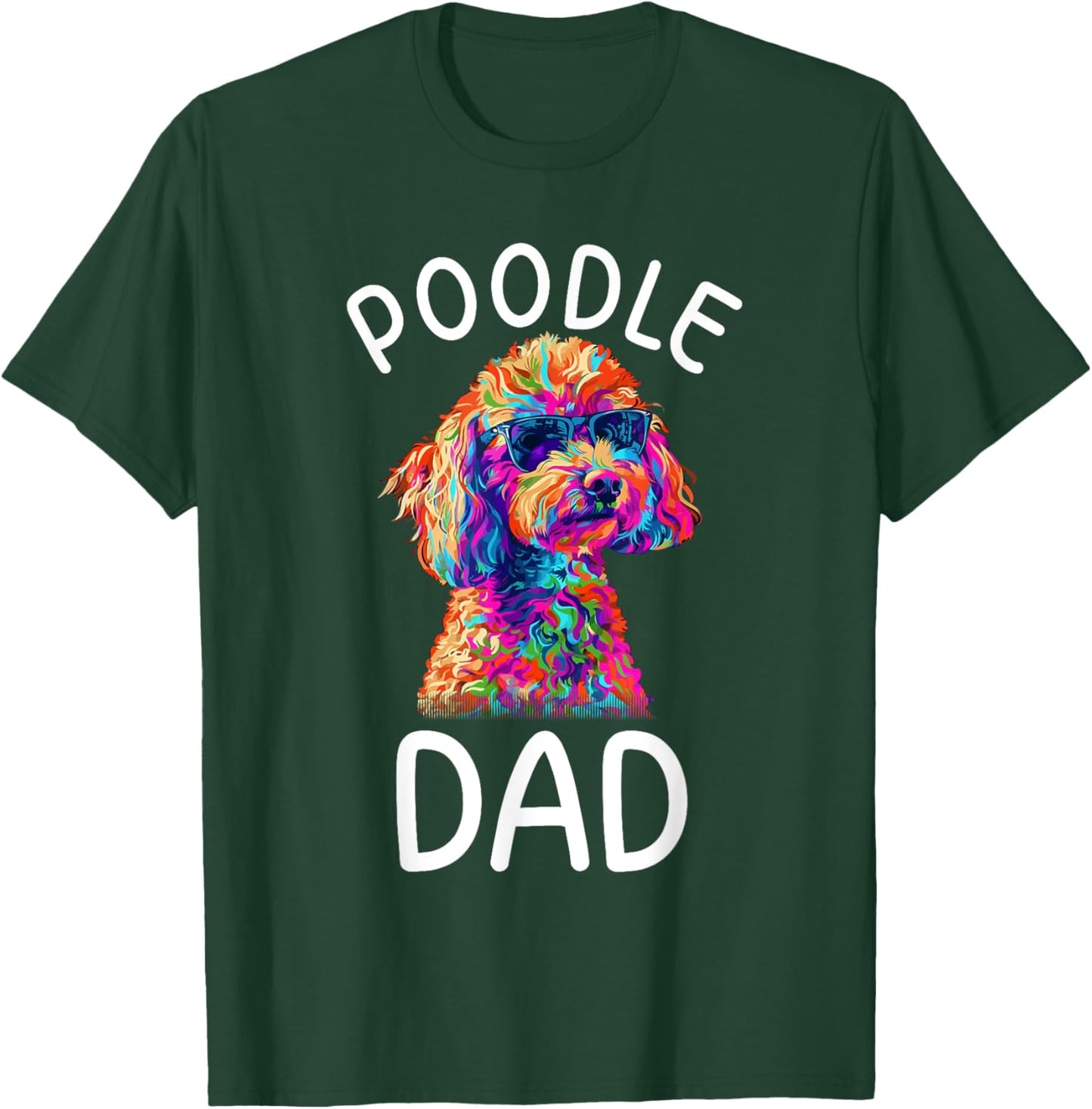Toy Poodle Dad Pop Art Design Toy Poodle Lovers T-Shirt - T-Shirt | Forest