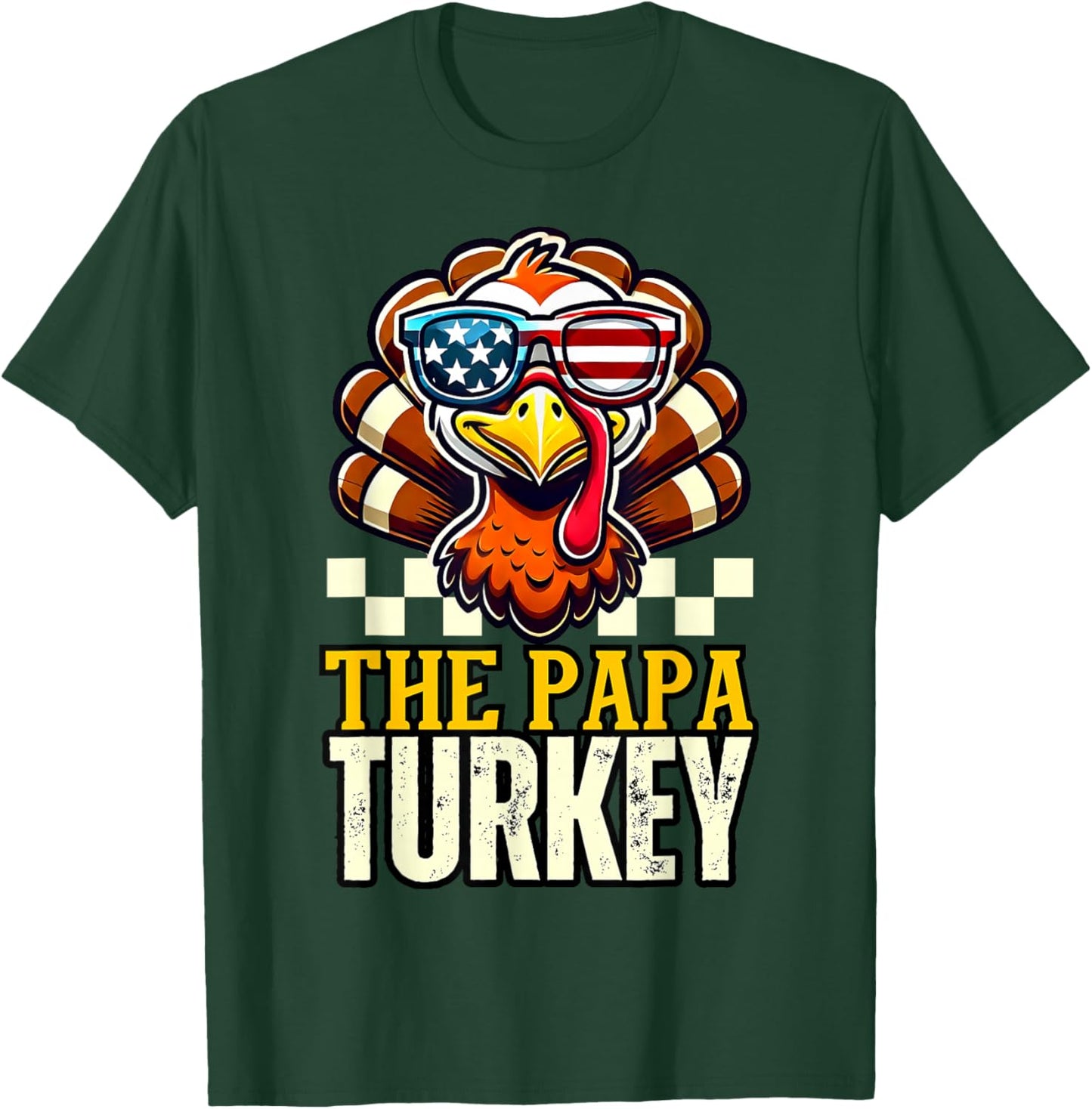 Papa Turkey Dad Dinner Group matching family thanksgiving T-Shirt - T-Shirt | Forest