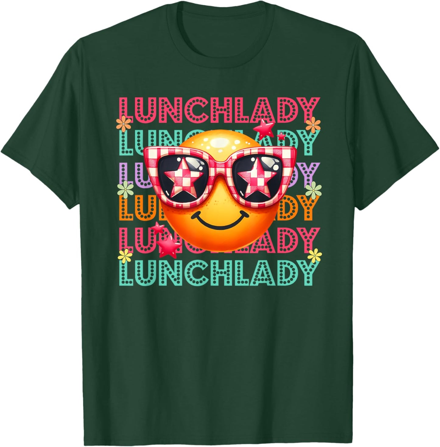 Lunch Lady Funny Cafeteria Worker Appreciation T-Shirt - T-Shirt | Forest