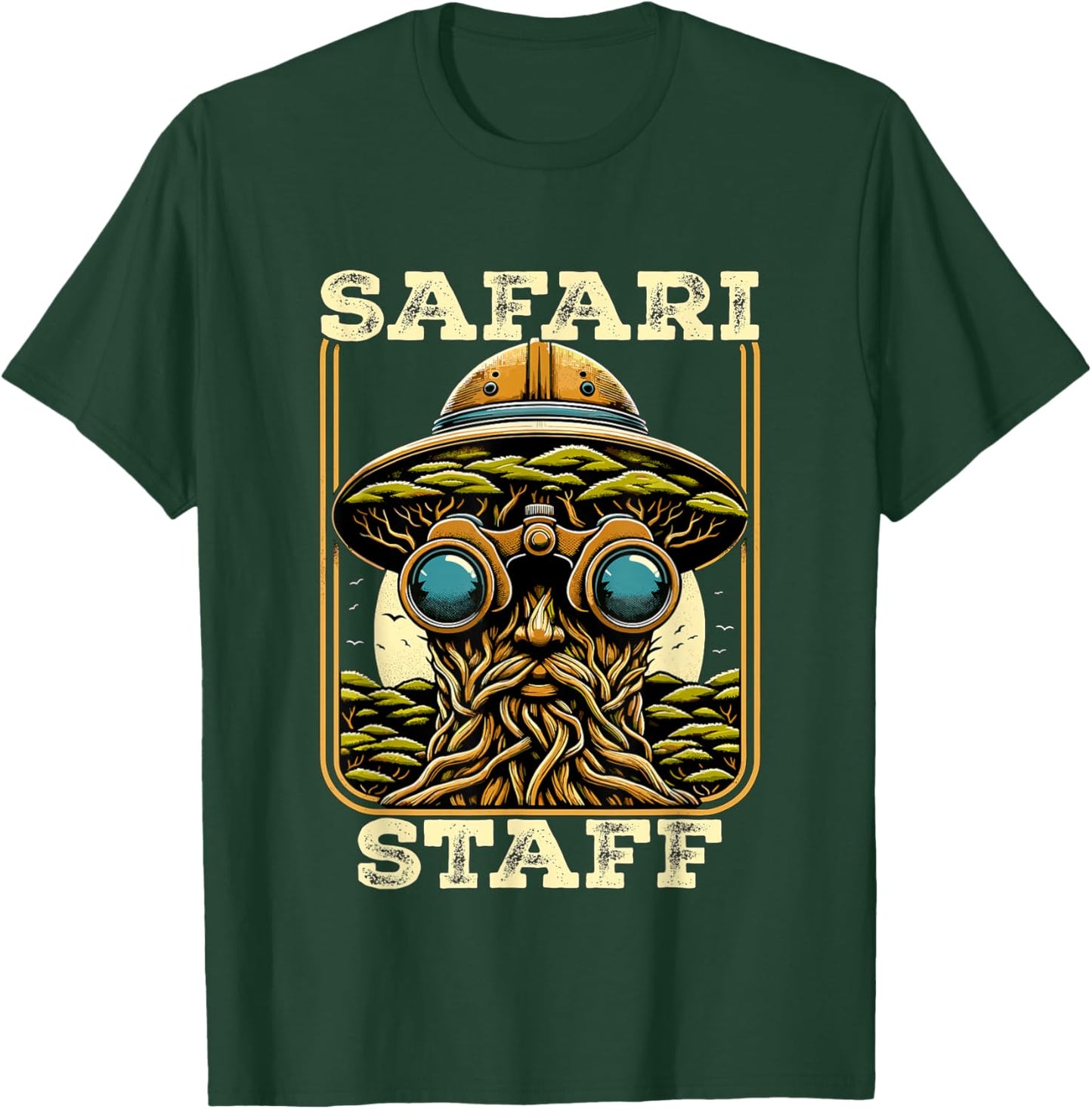 Safari Staff Tour Guide Zookeeper T-Shirt - T-Shirt | Forest