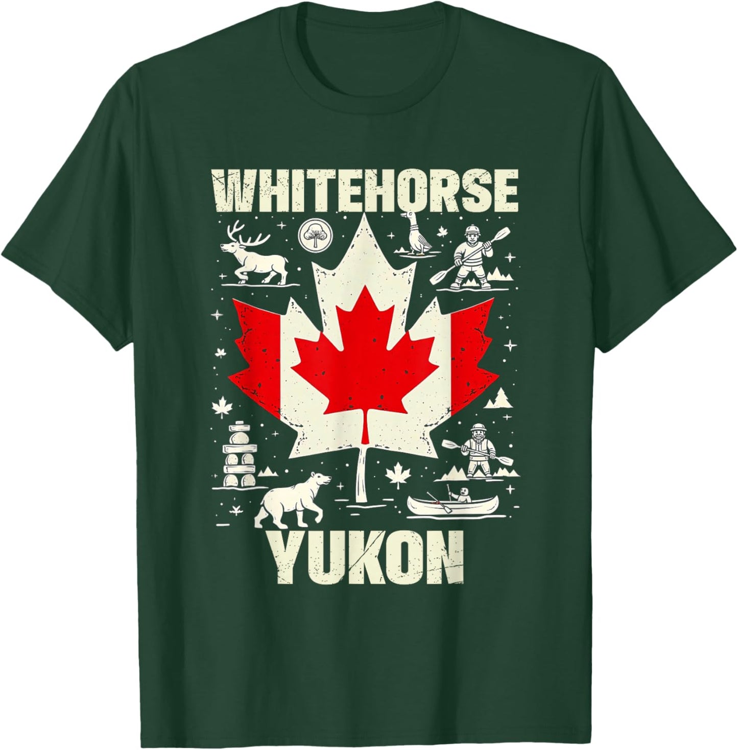 Whitehorse Yukon Canada Canadian Travel Vacation T-Shirt - T-Shirt | Forest