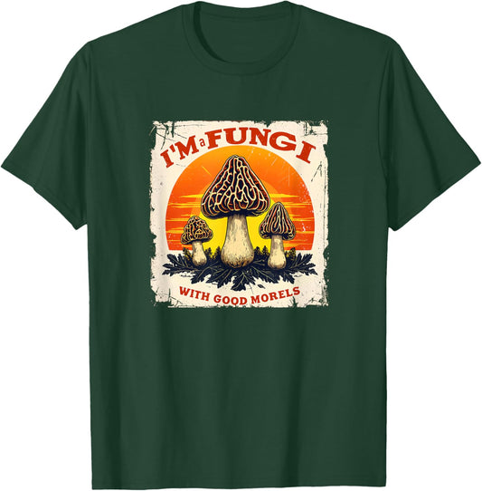 Nostalgic Fungi-Hunter Retro I'm A Fungi Foraging 09WQXA T-Shirt - T-Shirt | Forest