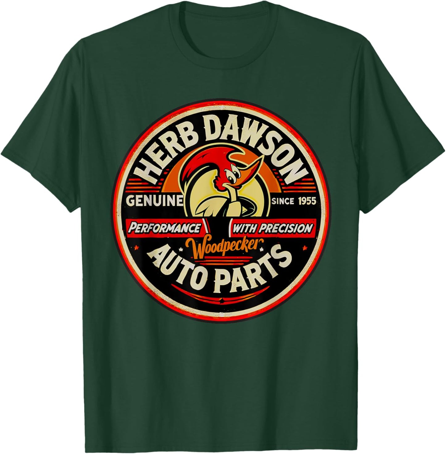 Retro Vintage Herb Dawson Clay Smith Cams Style Gas Station T-Shirt - T-Shirt | Forest