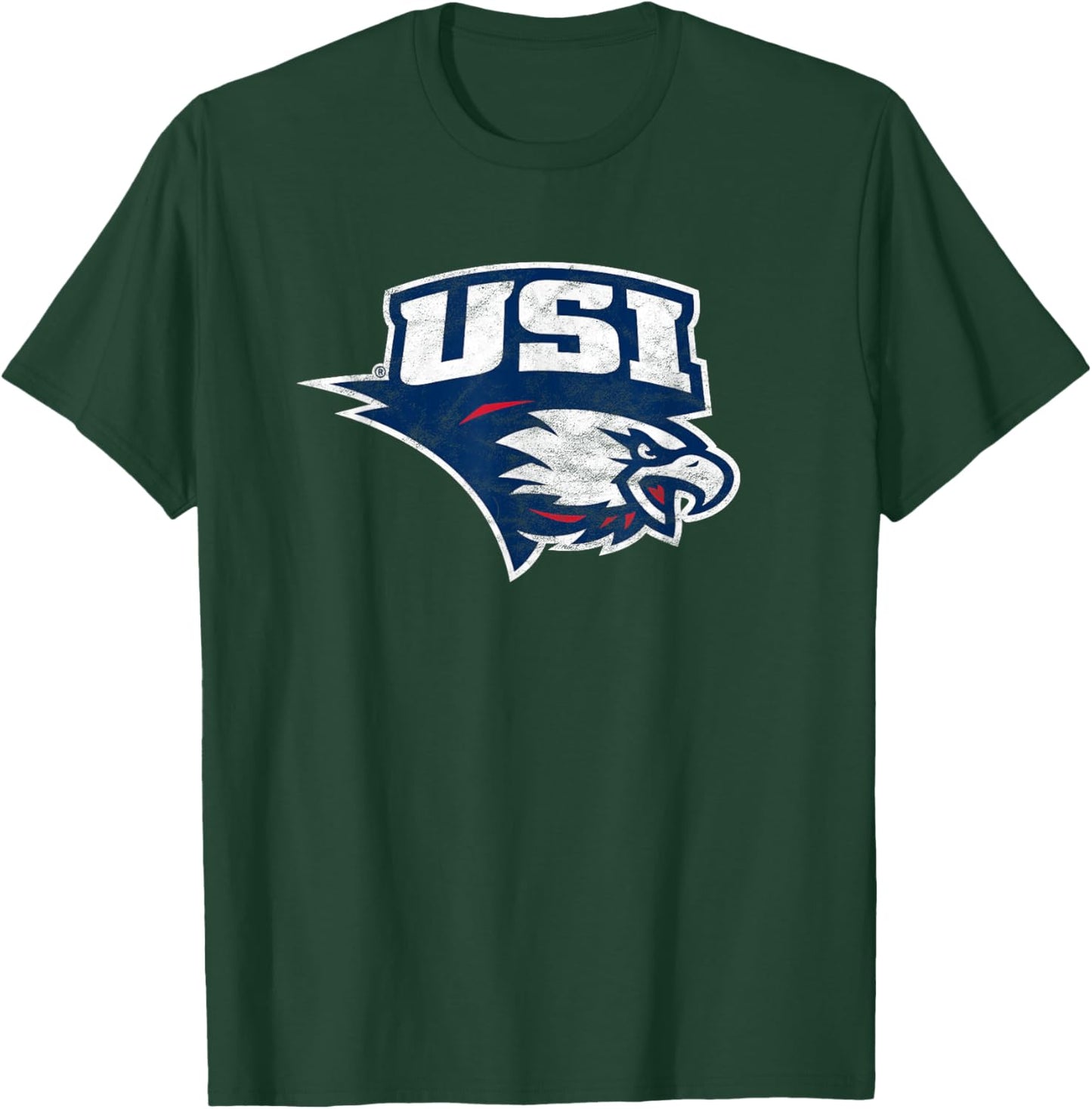 University of Southern Indiana USI Eagles Distressed Primary T-Shirt - T-Shirt | Forest