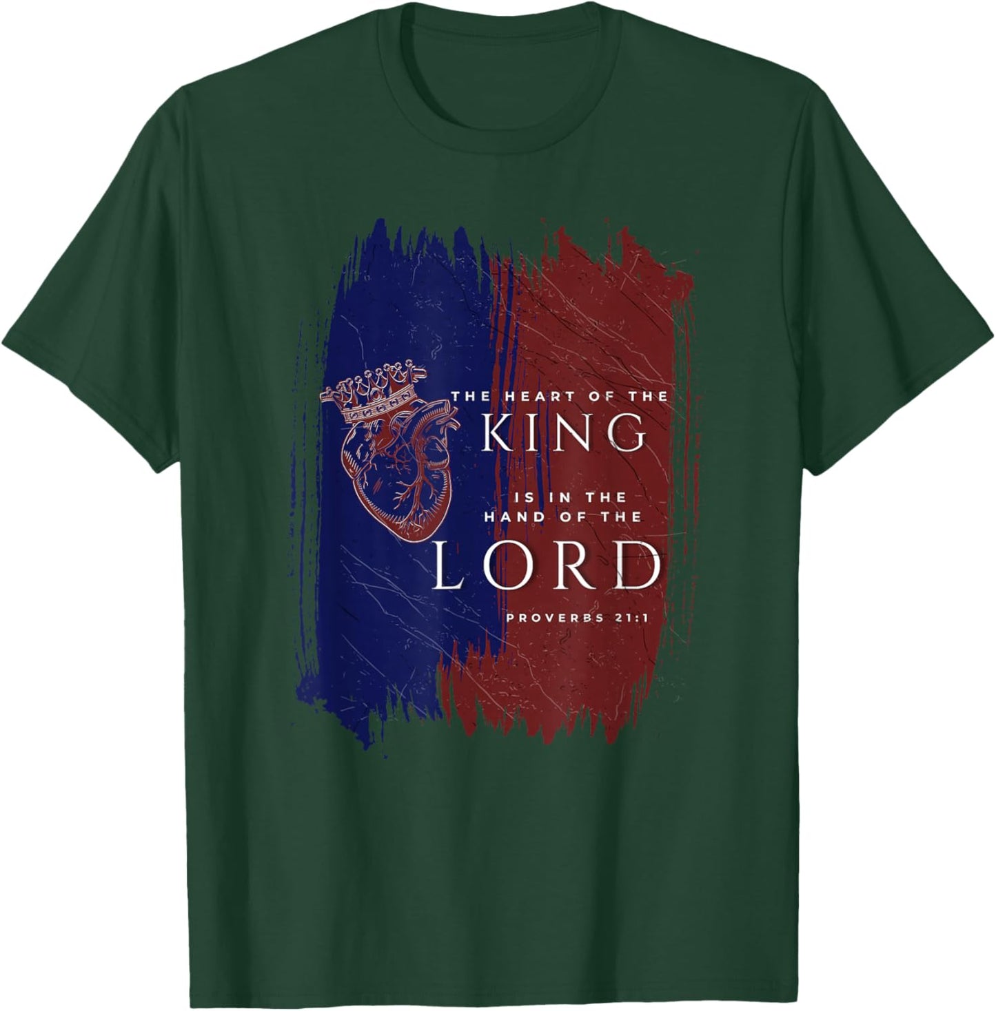 The Heart Of The King (Red, White & Blue) T-Shirt - T-Shirt | Forest