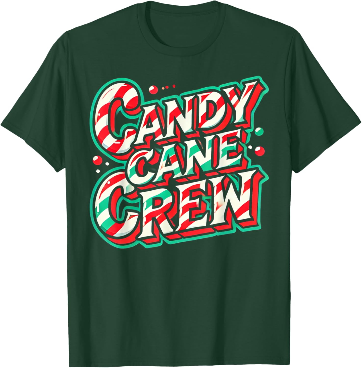 Candy Cane Crew Candy Love christmas Sweet T-Shirt - T-Shirt | Forest