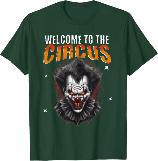 Halloween Scary Circus Clown Horror Costume Adult Top T-Shirt - T-Shirt | Forest
