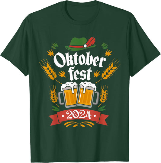 Oktoberfest 2025 Funny Oktoberfest 2025 Costume Men Women T-Shirt - T-Shirt | Forest
