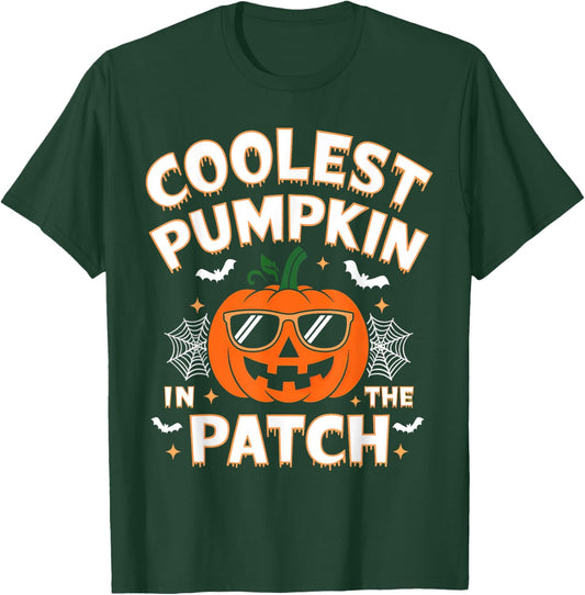 Pumpkin Patch Shirt Toddler Boy Kids Funny Pumpkin Halloween T-Shirt - T-Shirt | Forest