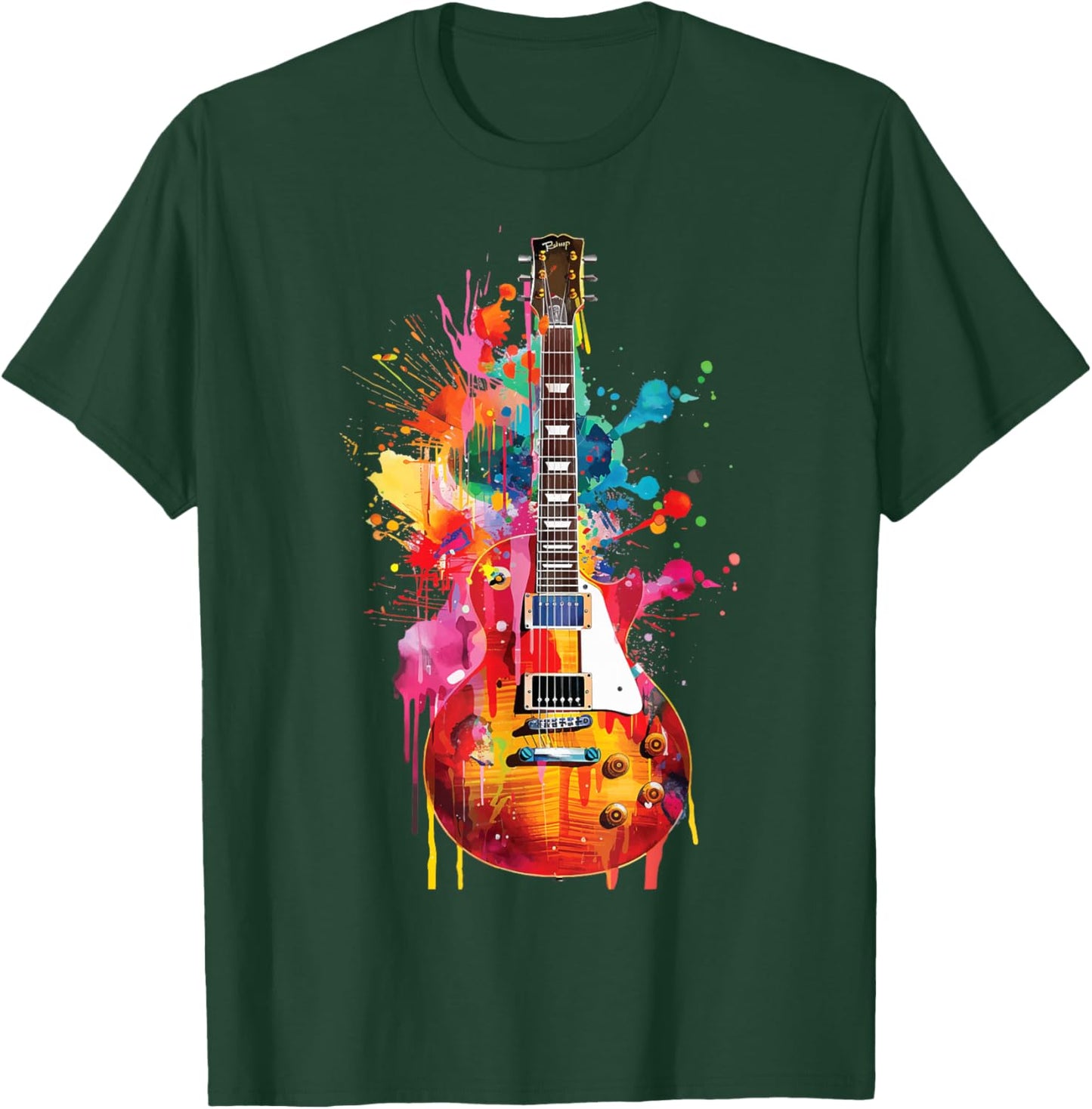 Guitar Guitars Player Guitarist T-Shirt - T-Shirt | Forest
