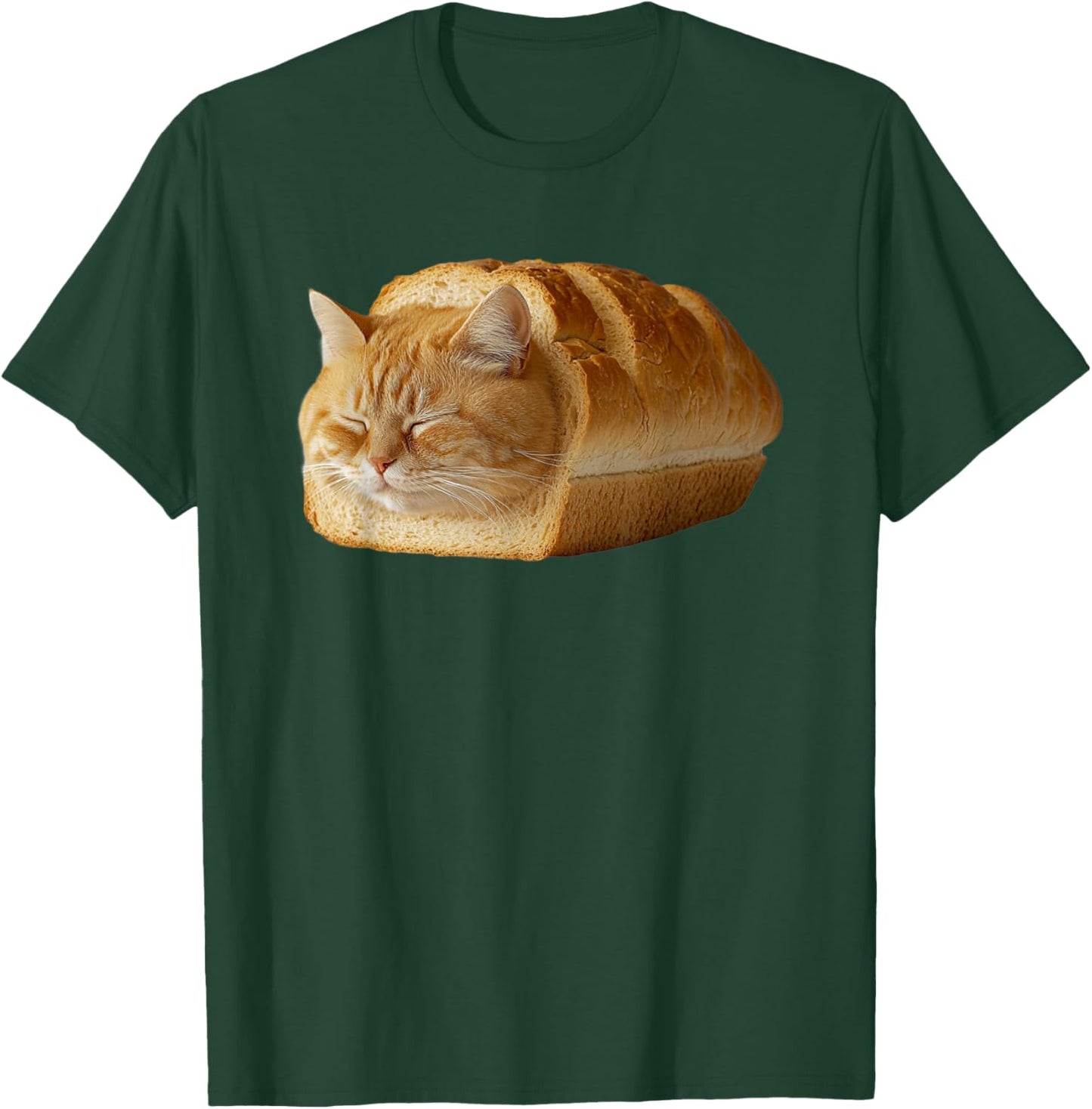 Bread Cat Loaf Funny Cat Bakery T-Shirt - T-Shirt | Forest