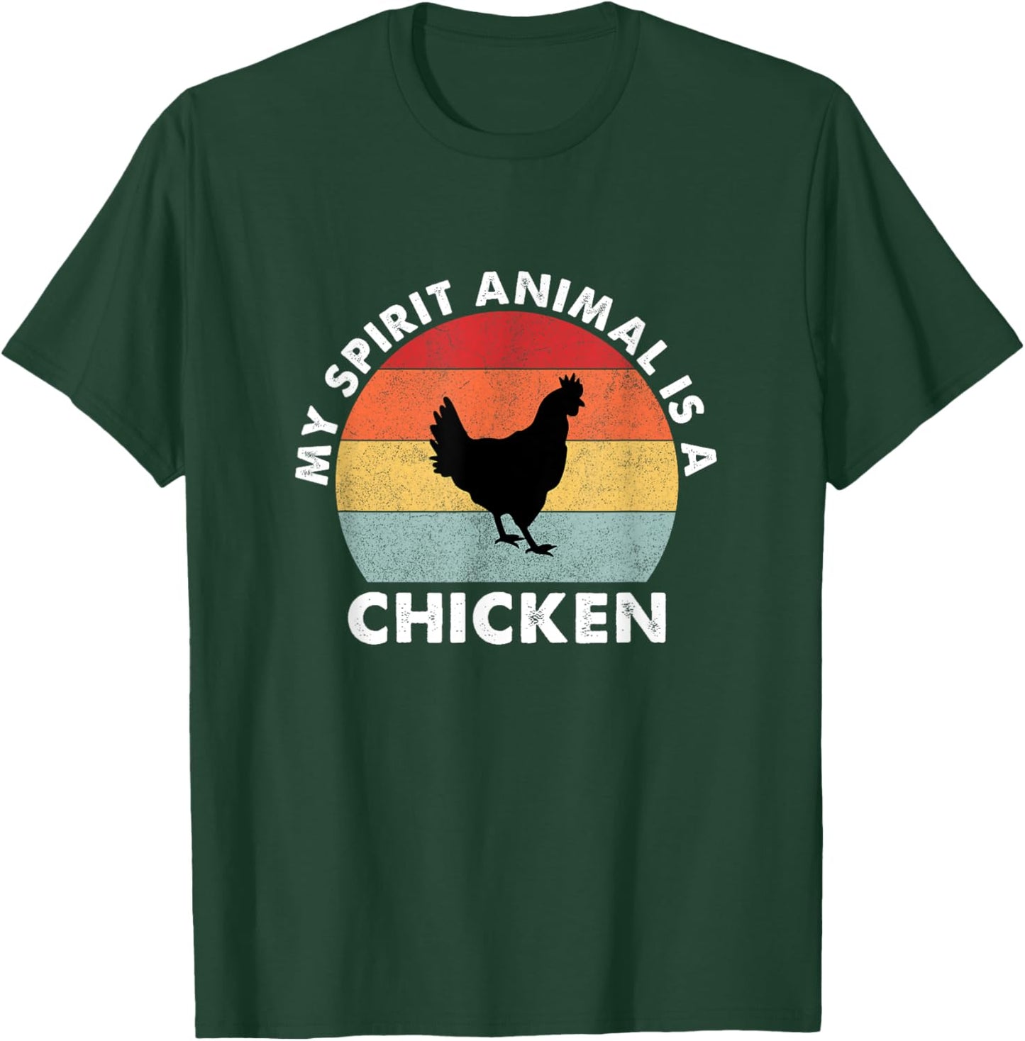 Vintage My Spirit Animal Is a Chicken T-Shirt - T-Shirt | Forest