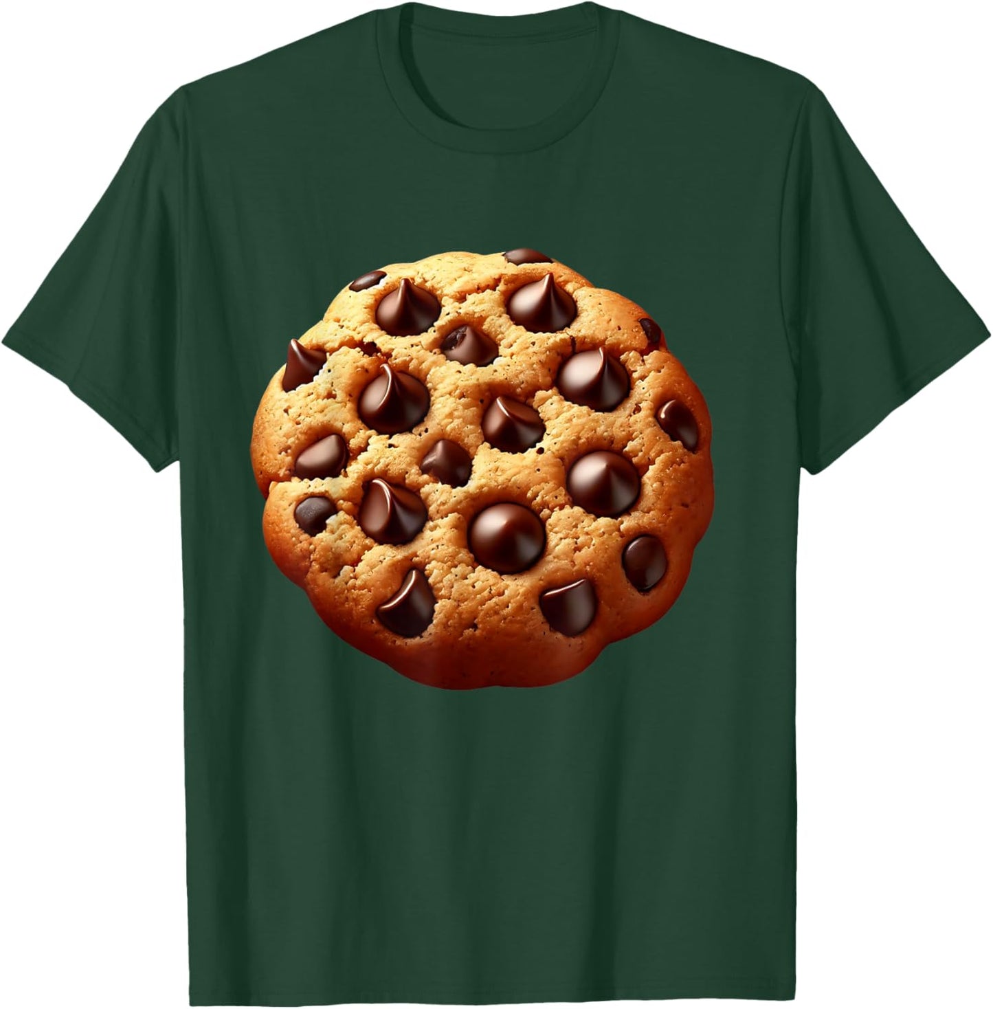 Chocolate Chip Cookie Costume Men Cookie Costume Adult T-Shirt - T-Shirt | Forest