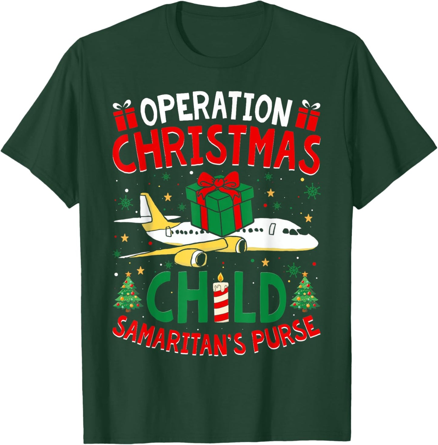 Funny Operation Christmas Child Family Matching Ugly Xmas T-Shirt - T-Shirt | Forest