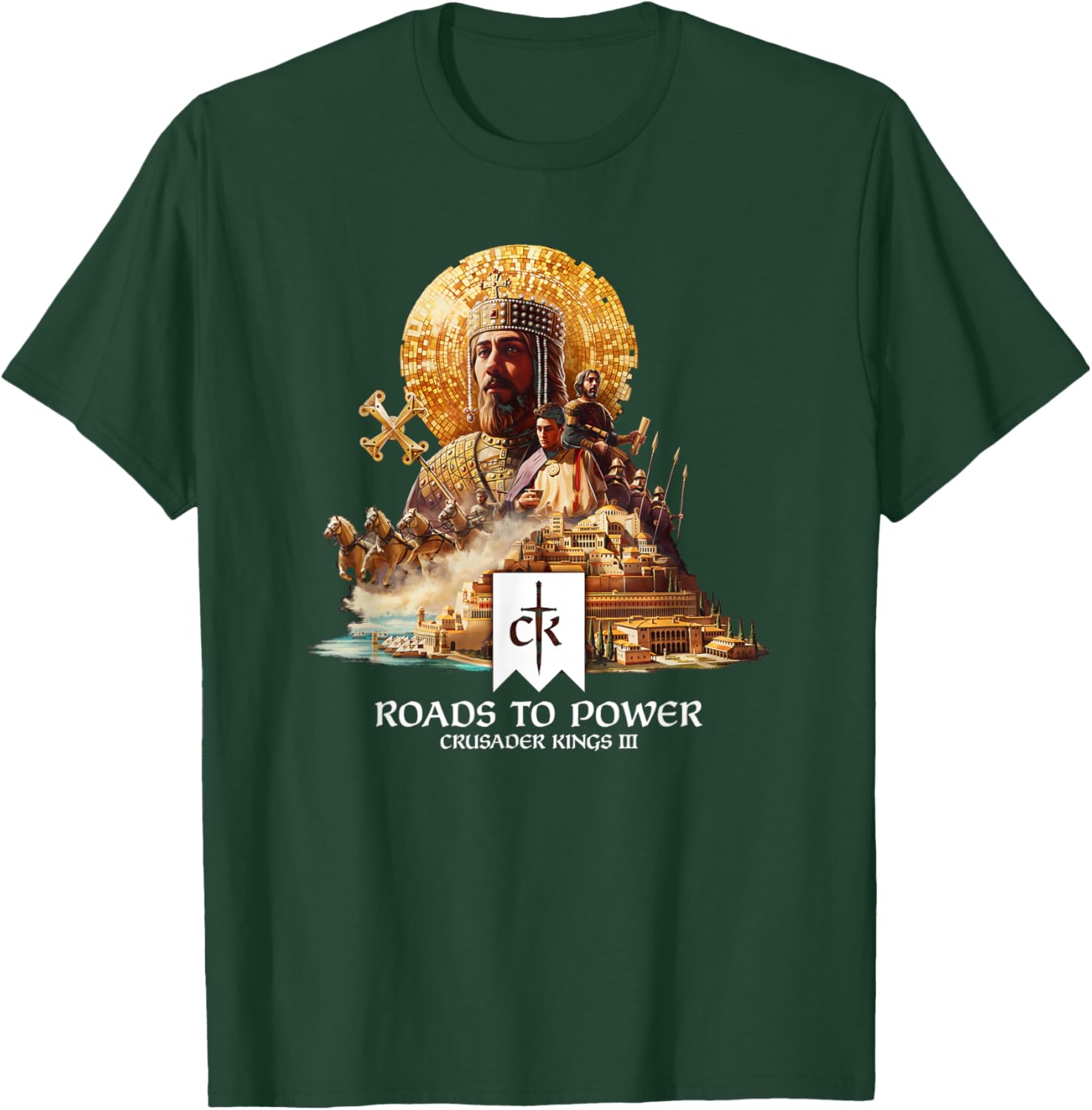 Crusader Kings III Roads to Power T-Shirt - T-Shirt | Forest