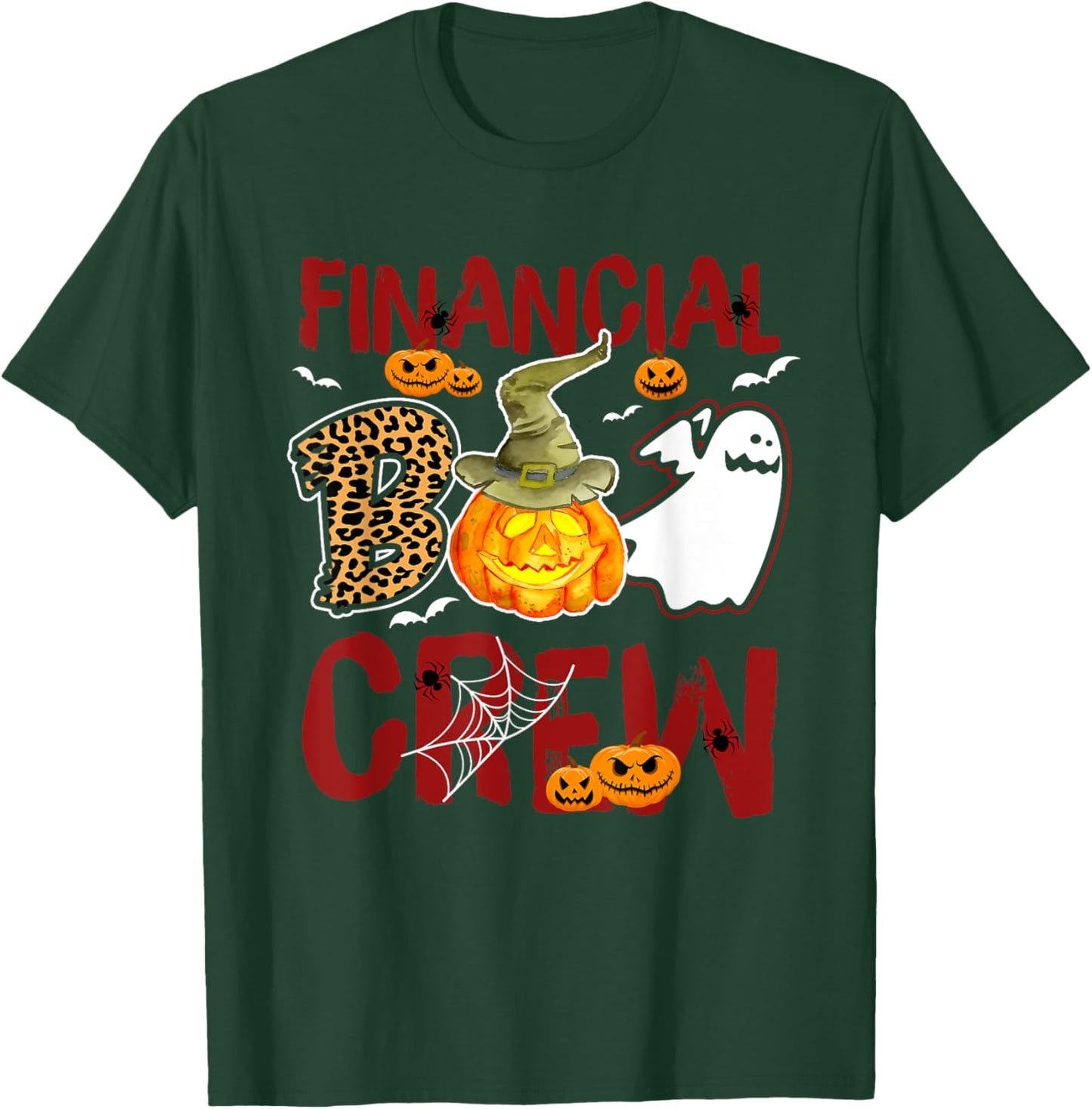 Financial Boo Crew Halloween Financial Aid Match T-Shirt - T-Shirt | Forest