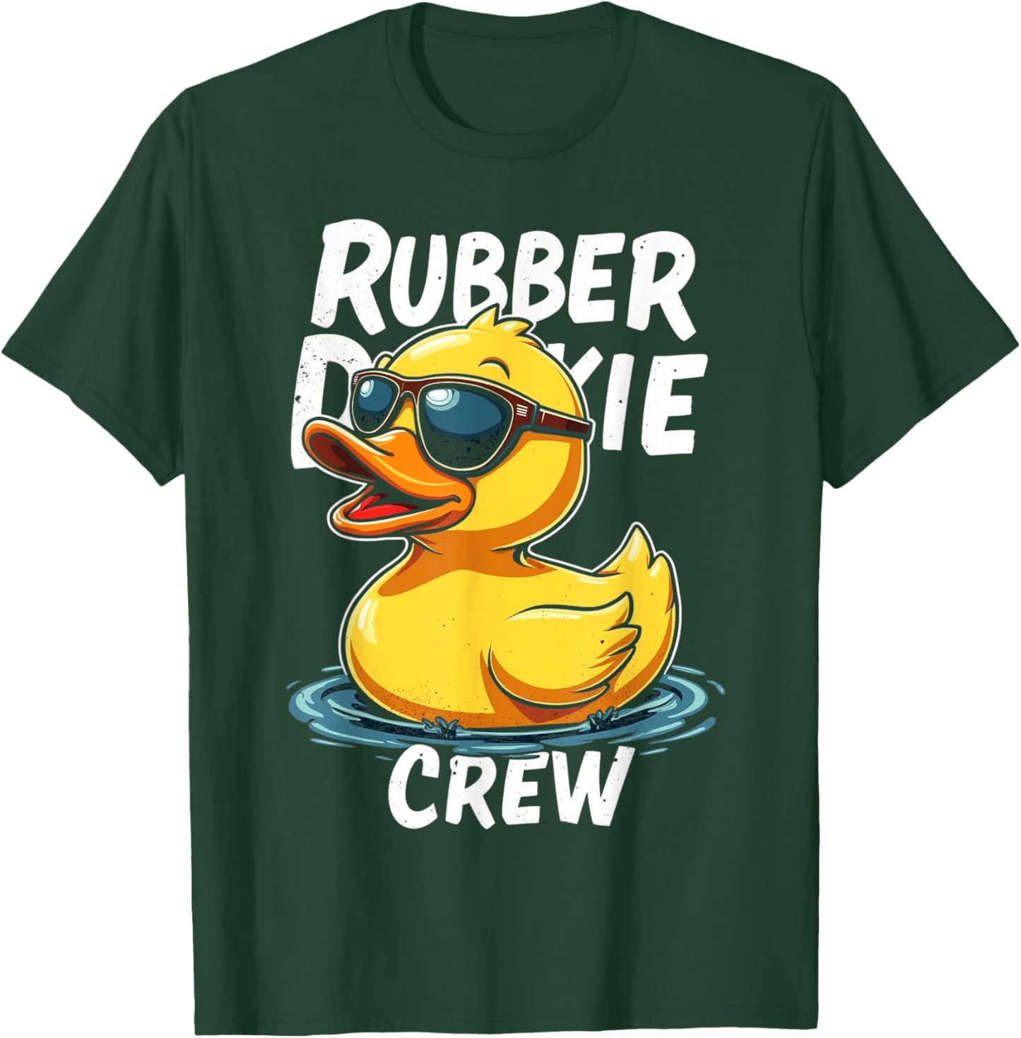 Rubber DUCKIE CREW Rubber Duck T-Shirt - T-Shirt | Forest