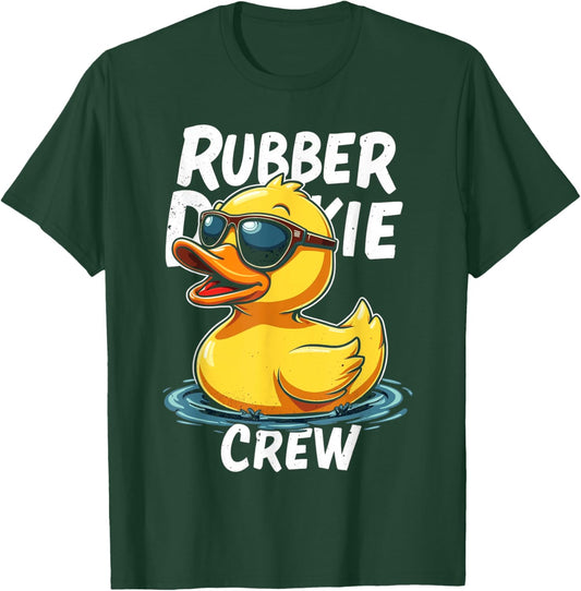 Rubber DUCKIE CREW Rubber Duck T-Shirt - T-Shirt | Forest