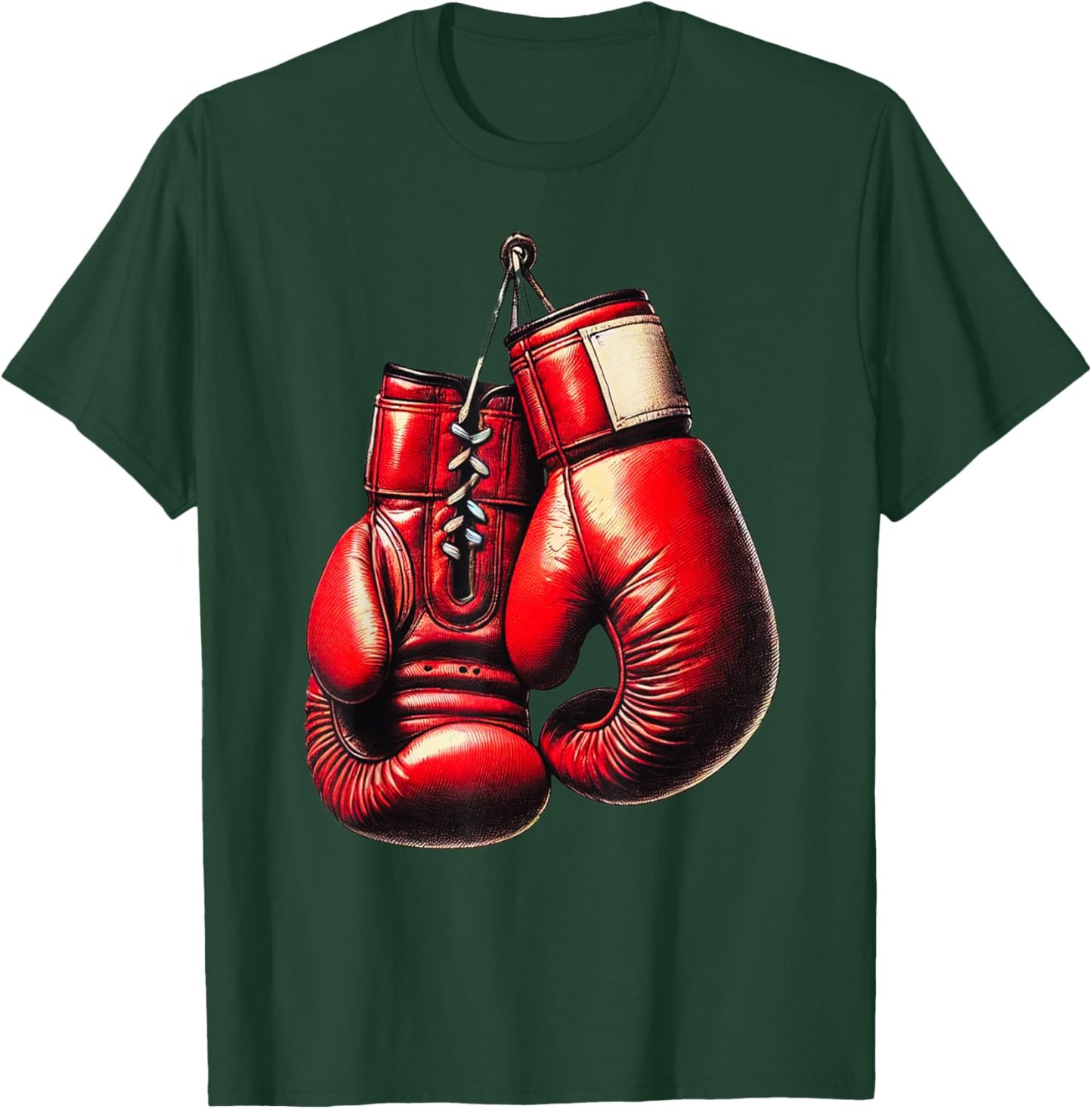 Boxing Gloves Red Boxing Sport Boxer Kickboxing T-Shirt - T-Shirt | Forest