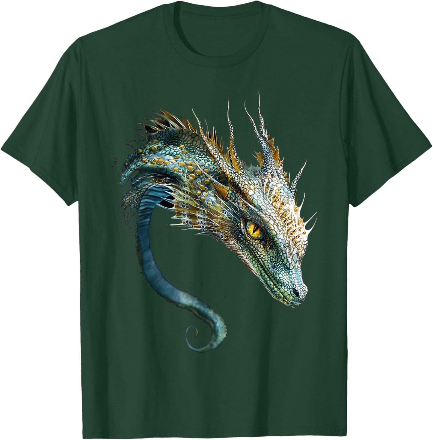 Sea Dragon Motif Mythical Art Sea Dragon T-Shirt - T-Shirt | Forest