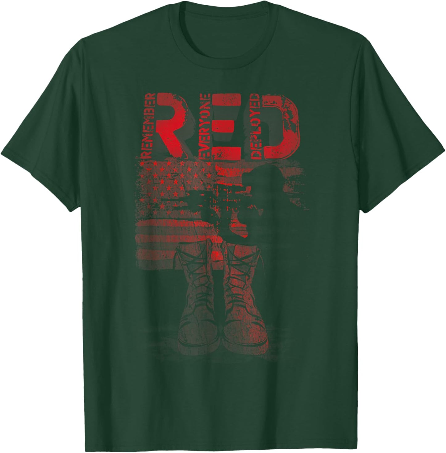 Red Friday: Stacked T-Shirt - T-Shirt | Forest