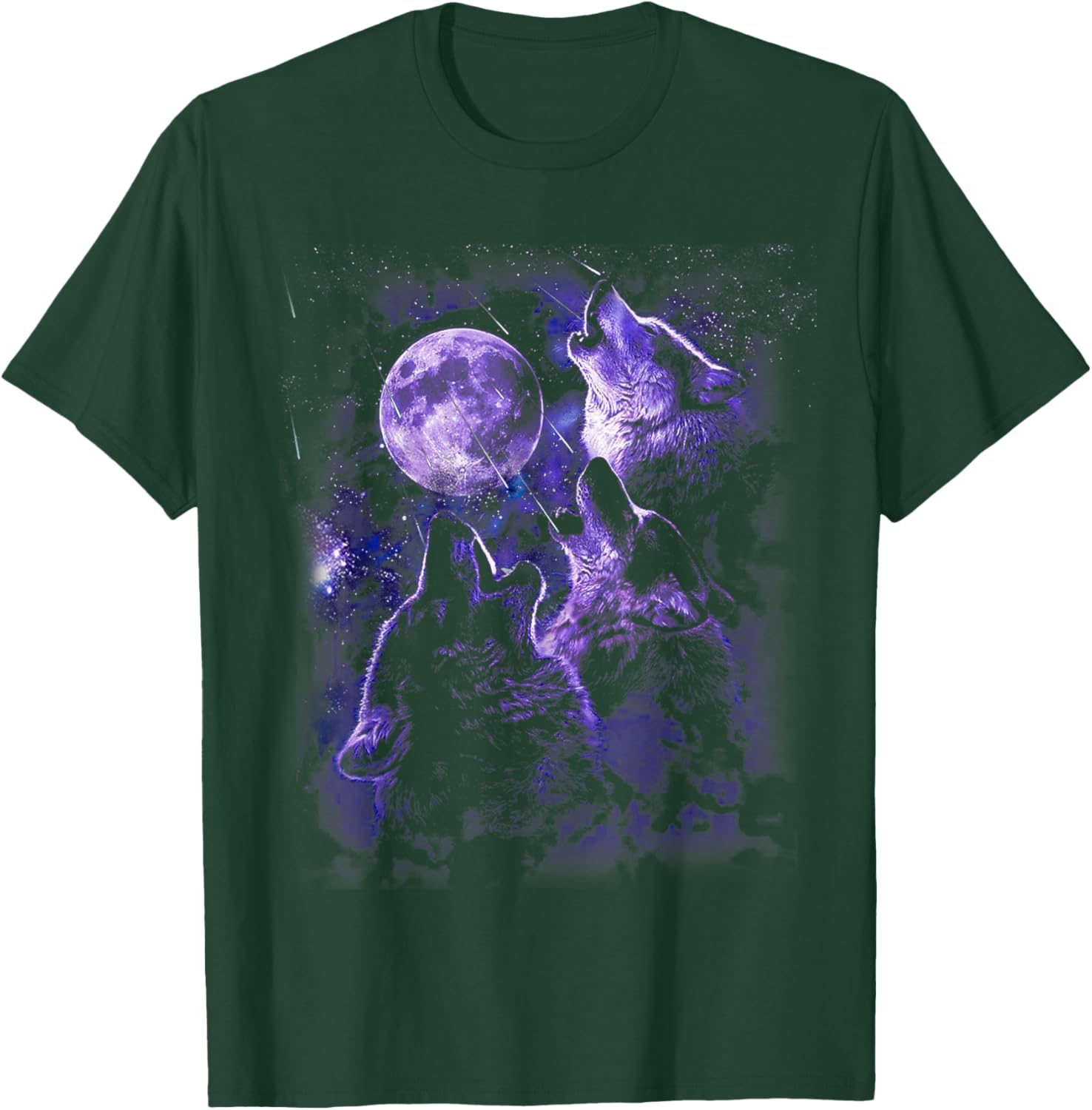 Wolf Howling At The Moon Wildlife Wolves Lovers Men T-Shirt - T-Shirt | Forest