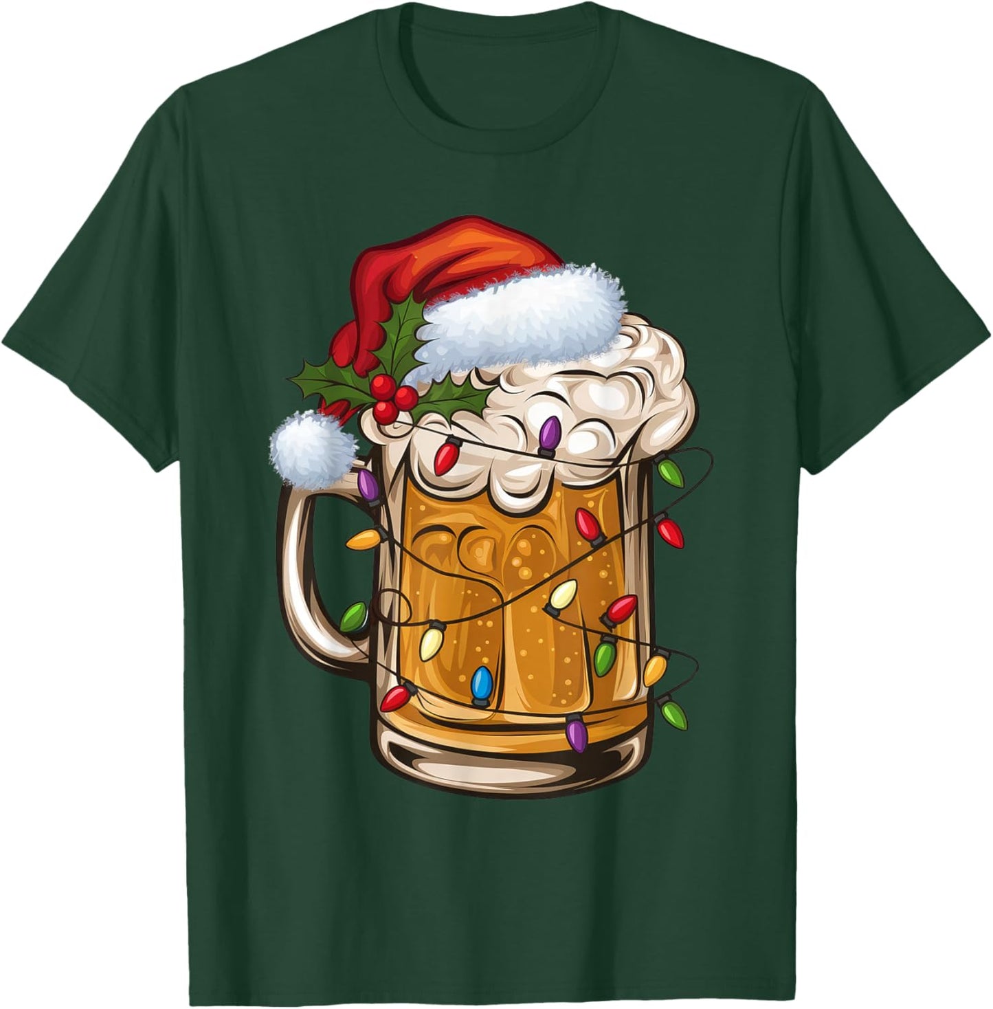Xmas Christmas Beer T-Shirt - T-Shirt | Forest