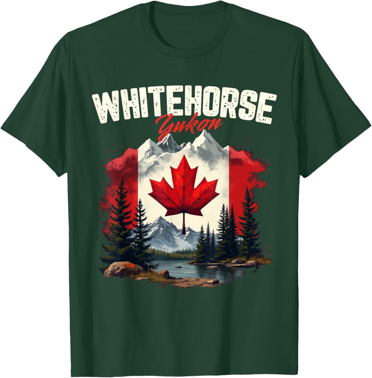 Whitehorse Yukon Canada Vacation Travel Souvenir T-Shirt - T-Shirt | Forest