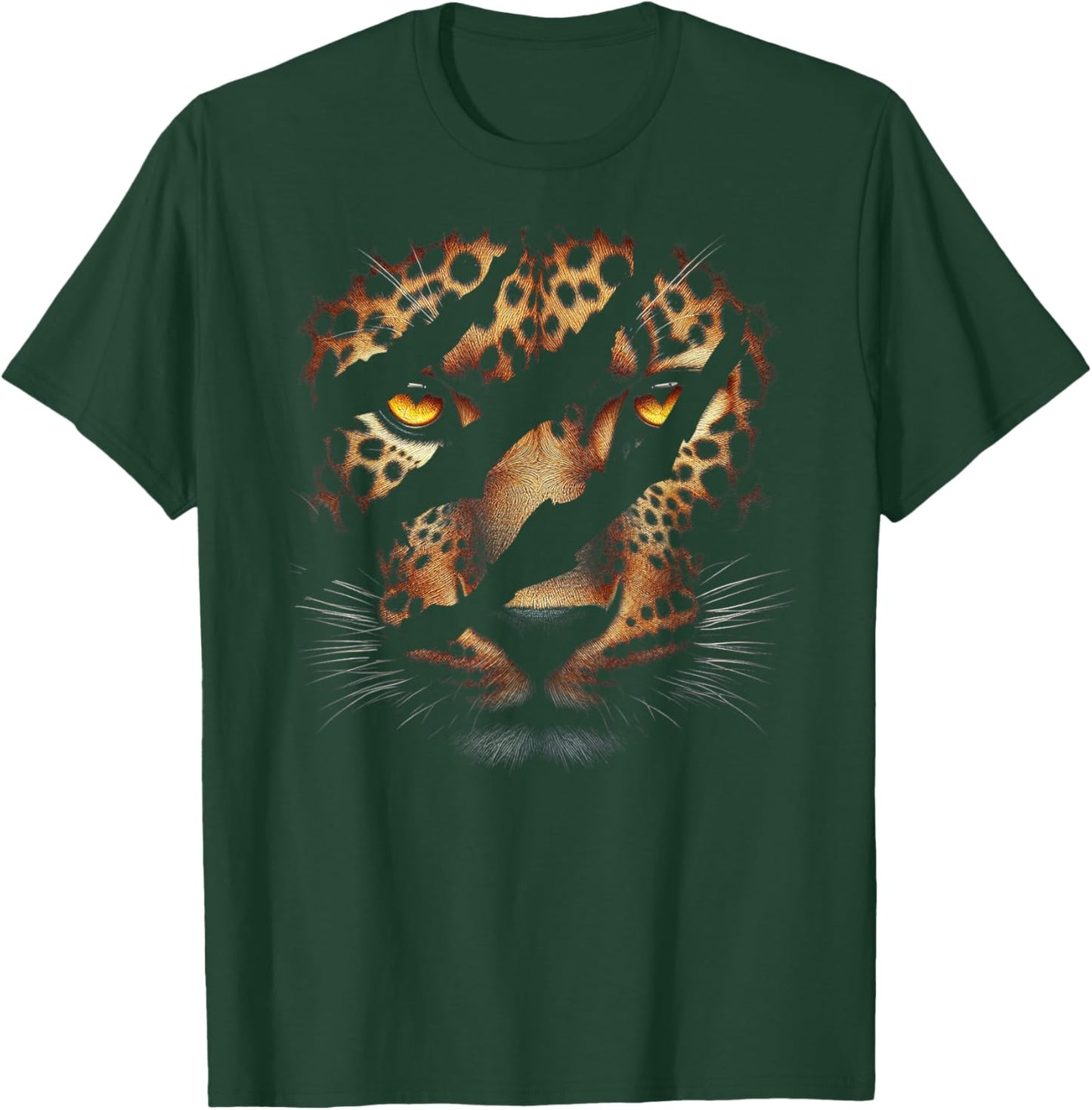 Leopard Cheetah Tiger Leopard Face Lion Cat T-Shirt - T-Shirt | Forest