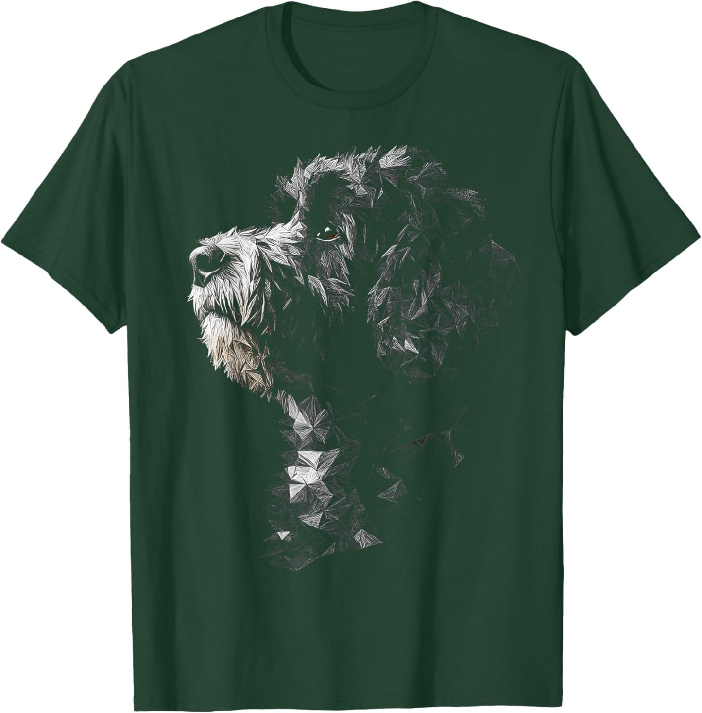 Portuguese Water Dog Graphic Pet Artwork Portuguese Water T-Shirt - T-Shirt | Forest