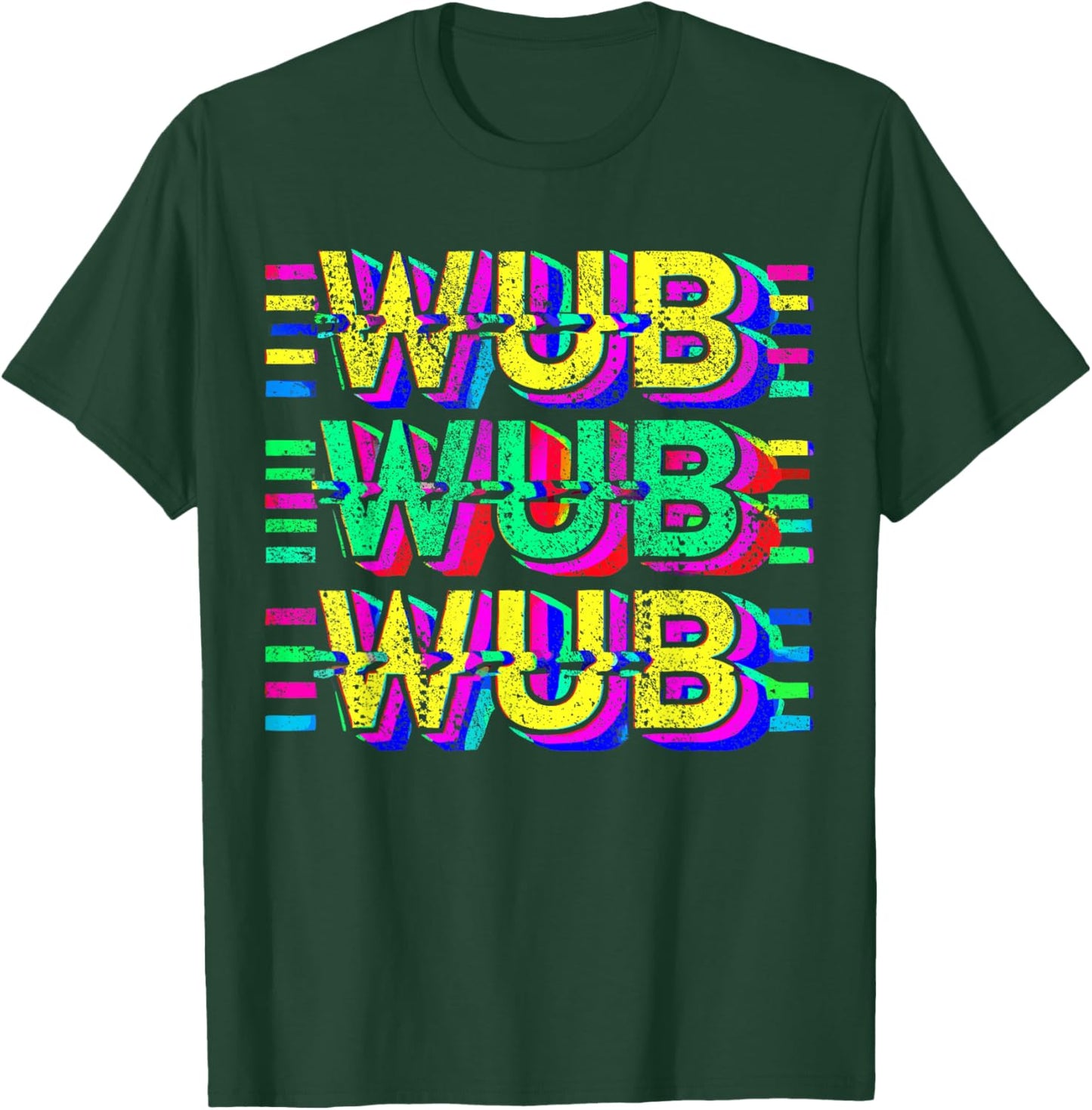Techno Rave Bass Head WUB WUB WUB Dubstep T-Shirt - T-Shirt | Forest