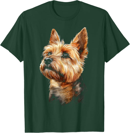 Norwich Terrier Dog Motif Pet Illustration Norwich Terrier Men Women Kids T-Shirt - T-Shirt | Forest