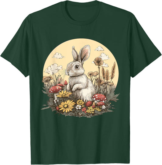 Cottagecore Rabbit T-Shirt - T-Shirt | Forest