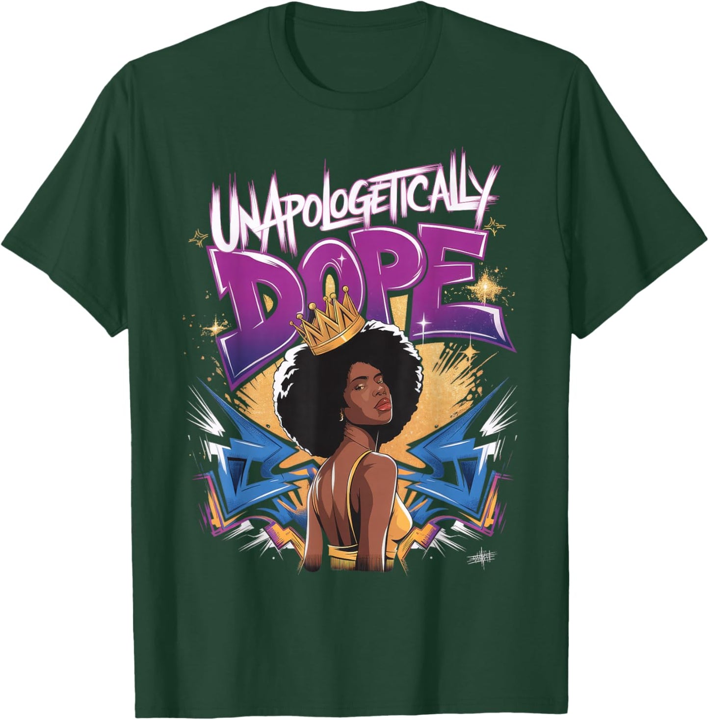 Unapologetically Dope Afro American T-Shirt - T-Shirt | Forest