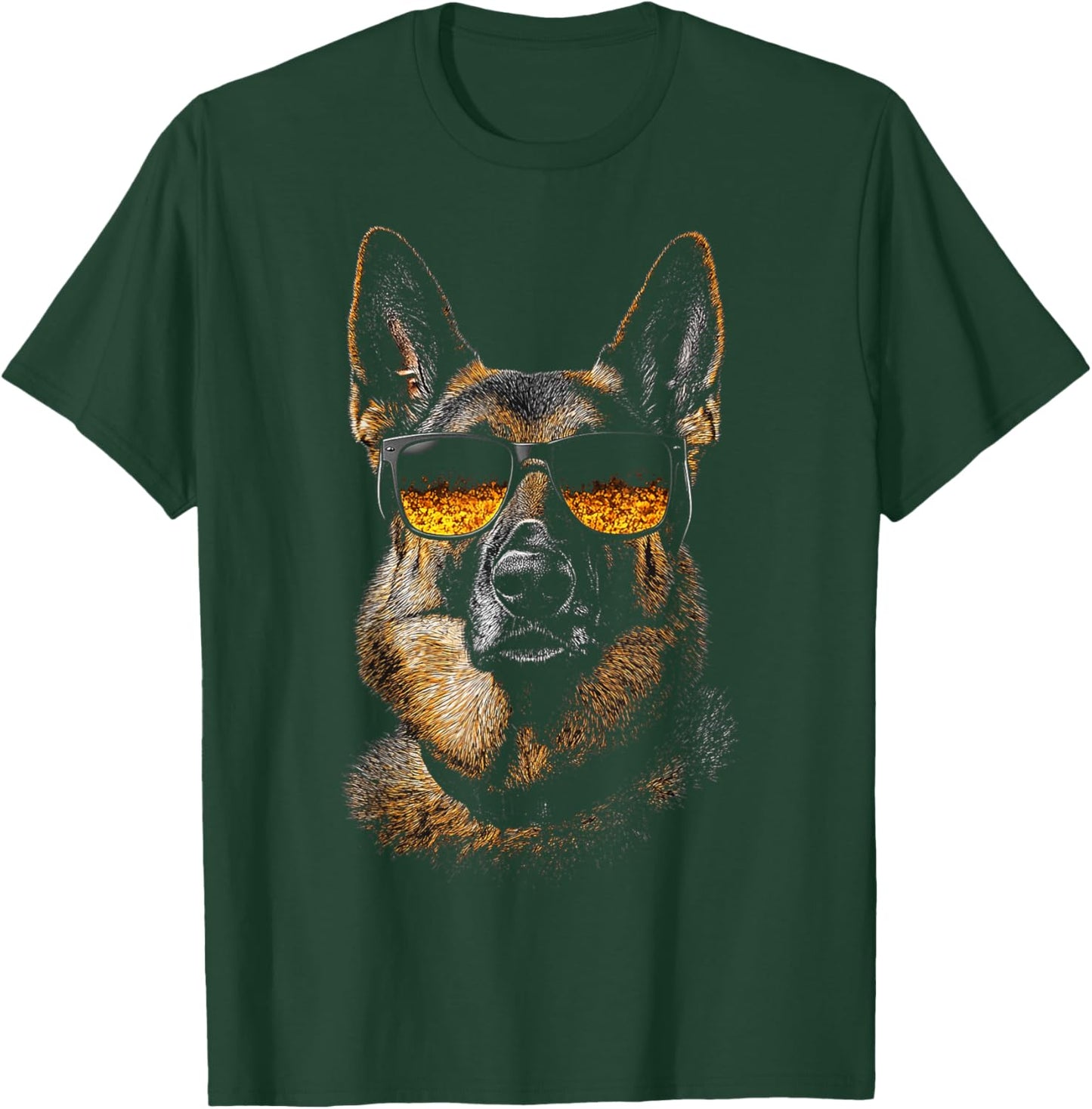 German Shepherd Dog Pet Artwork Sunglasses German Shepherd T-Shirt - T-Shirt | Forest
