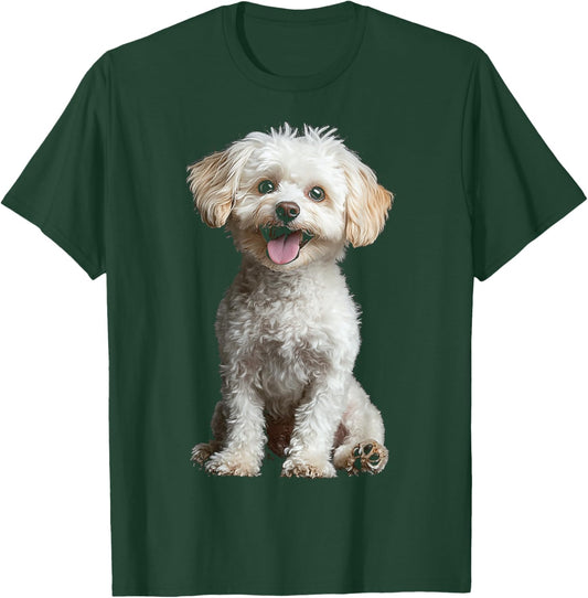 Maltipoo Dog Motif Pet Artwork Maltipoo T-Shirt - T-Shirt | Forest