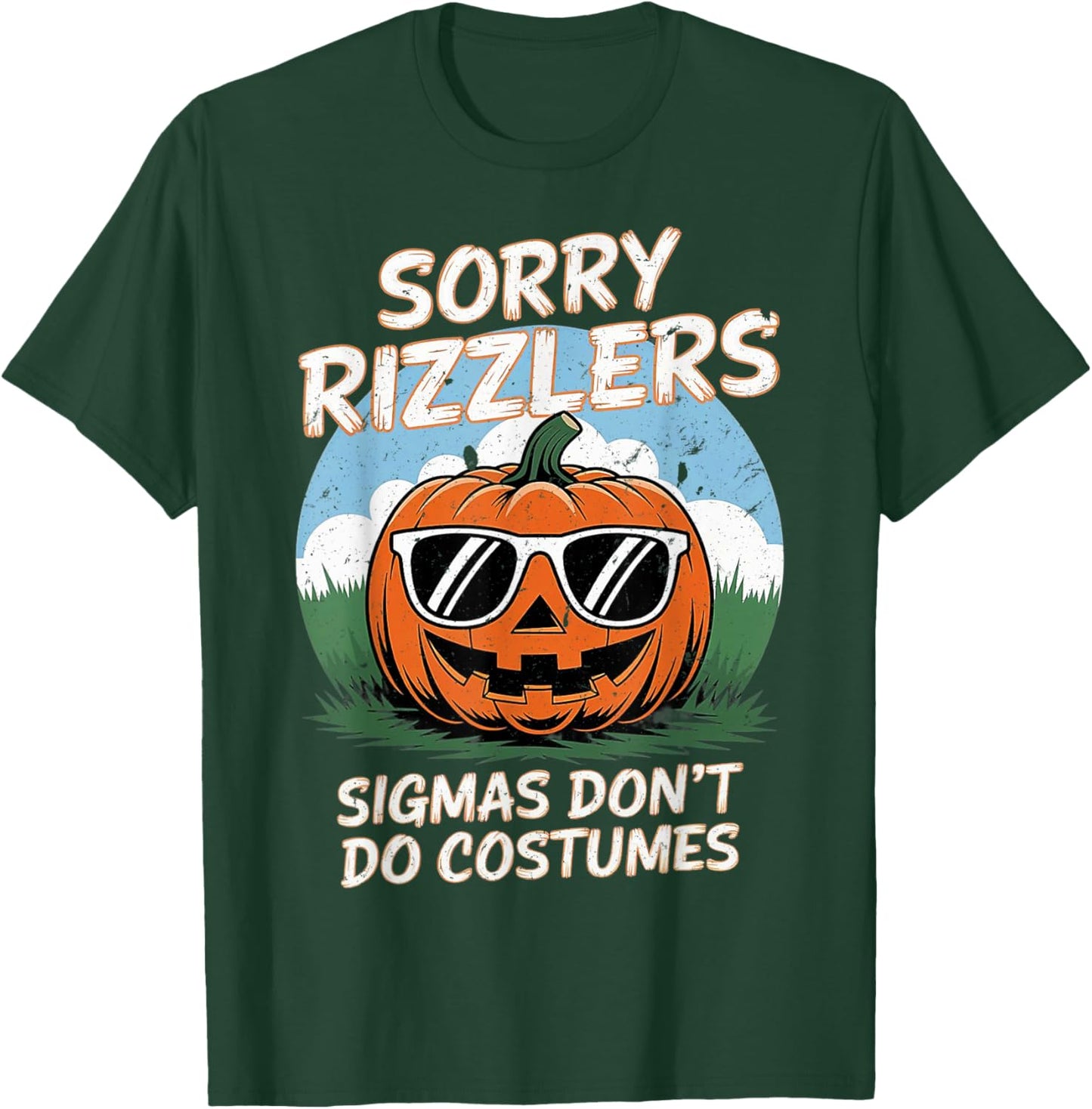 Skibidi Toilet Sigmas Don't Do Costumes Funny Halloween T-Shirt - T-Shirt | Forest