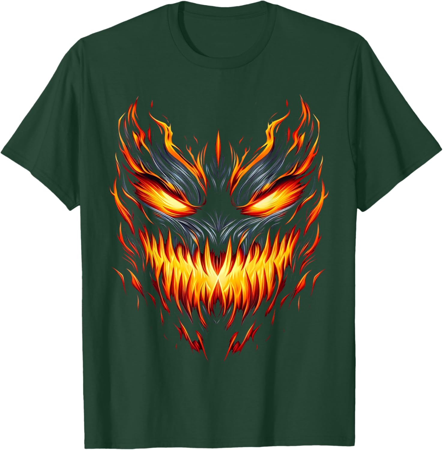 Jack o Lantern Scary Pumpkin Halloween Men Boys Kids T-Shirt - T-Shirt | Forest