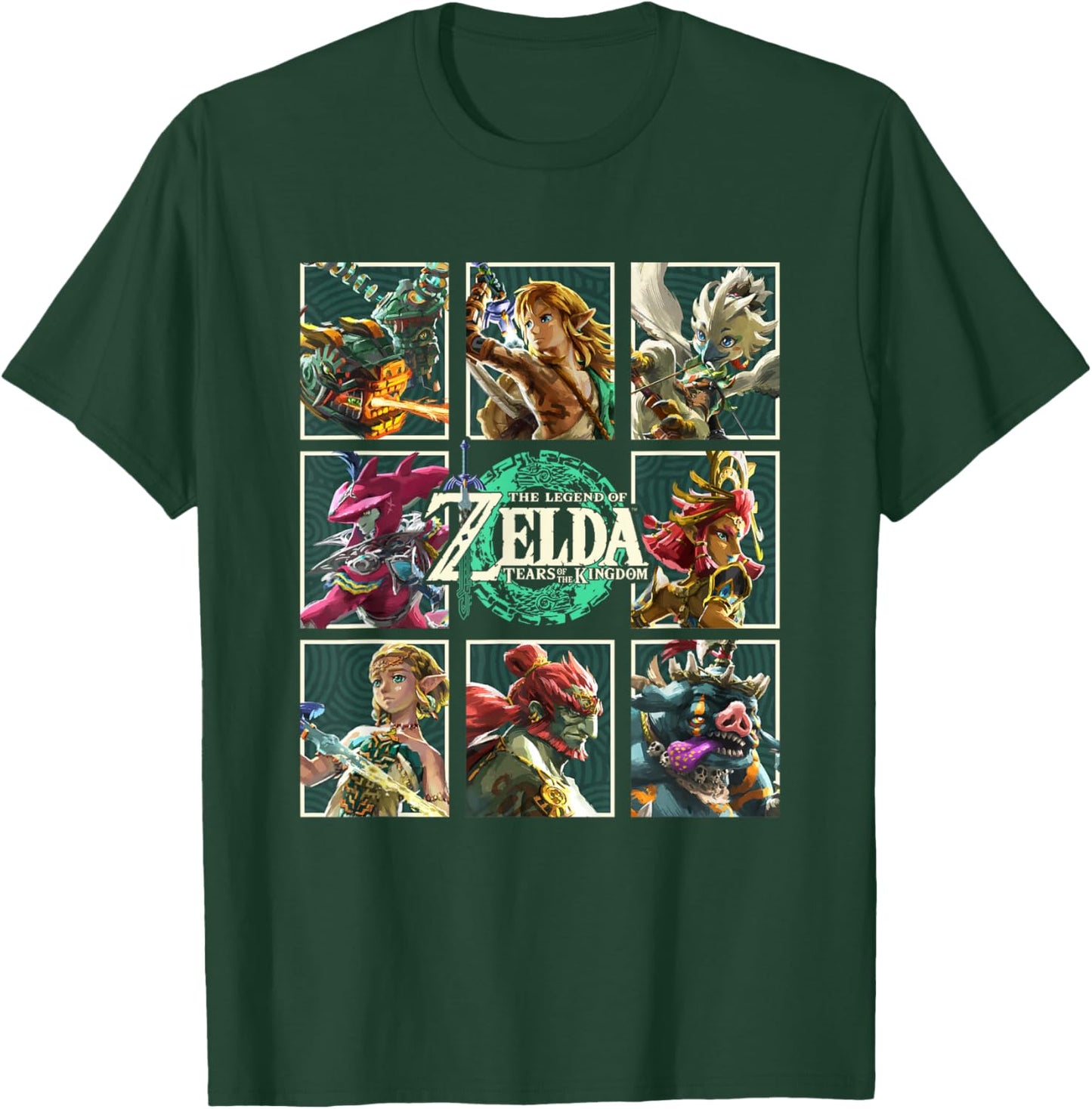 The Legend of Zelda Tears of The Kingdom Character Box Up T-Shirt - T-Shirt | Forest
