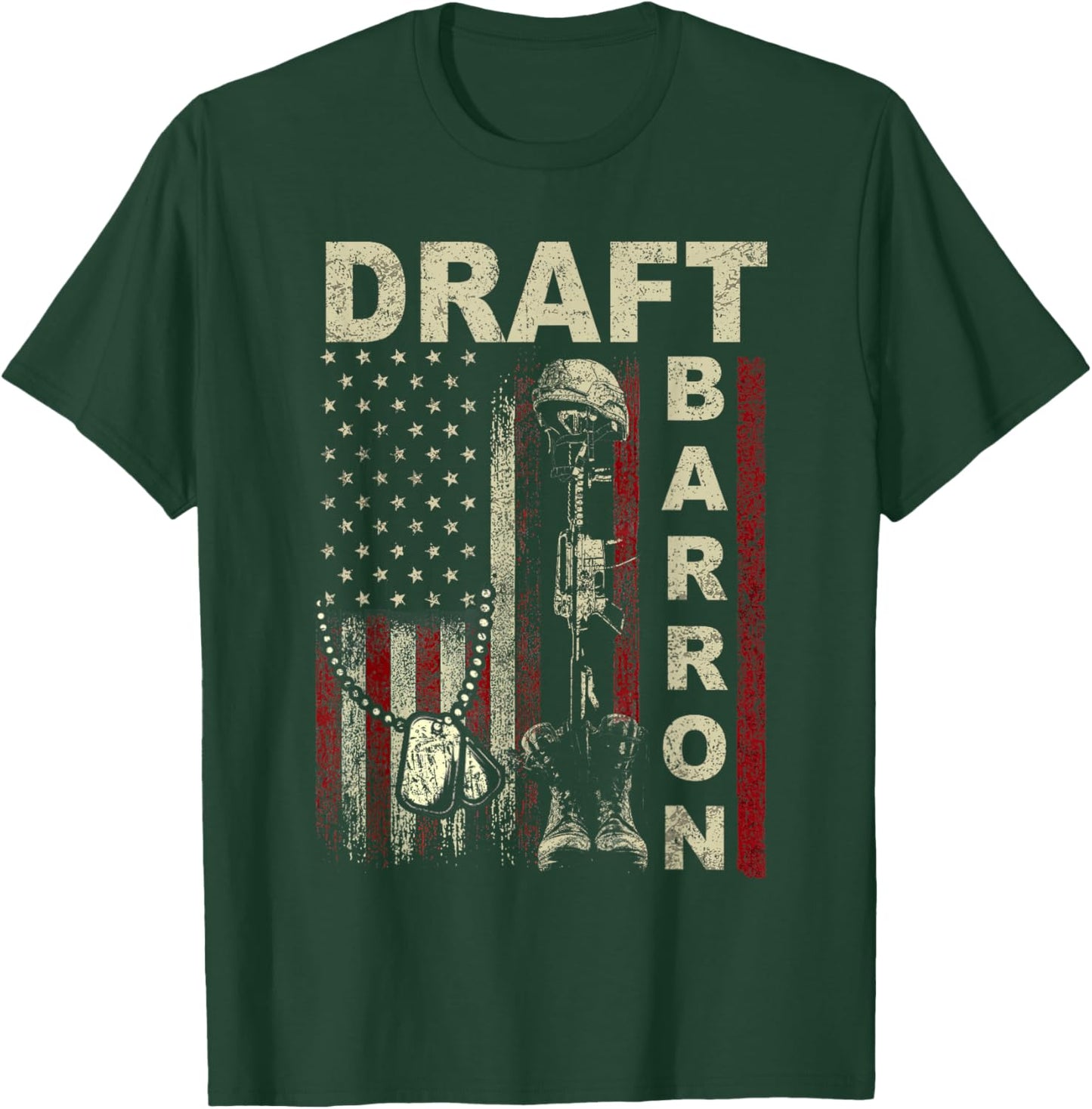 Draft Barron Shirt Vintage Send Barron T-Shirt - T-Shirt | Forest