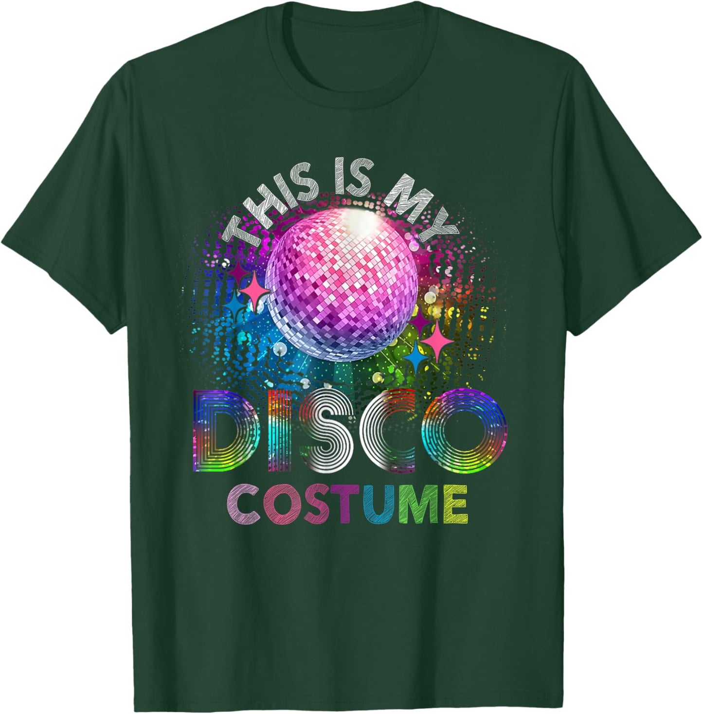 This Is My Disco Costume 70s 80s Party Outfit T-Shirt - T-Shirt | Forest