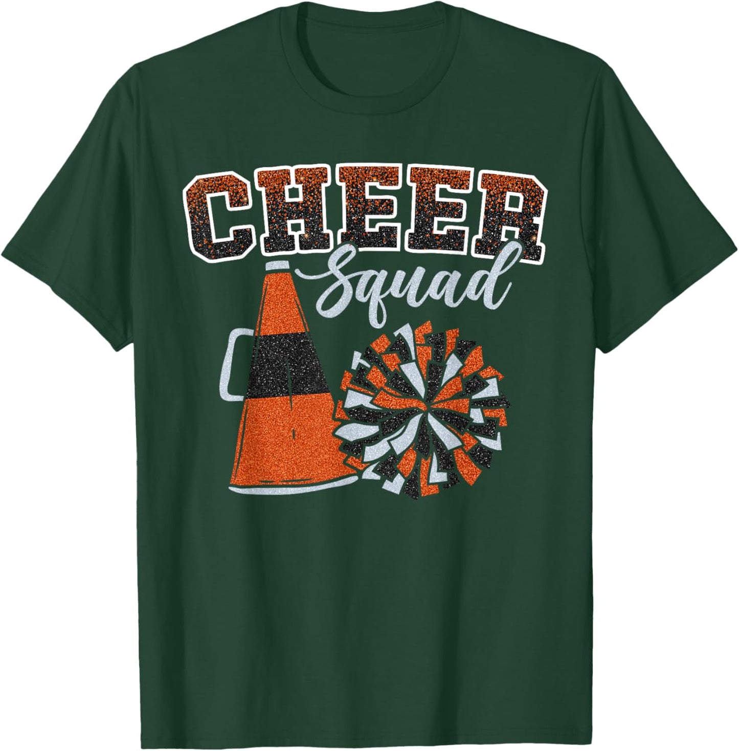 Cheer Squad Funny Cheerleader Cheerleading Orange Women Girl T-Shirt - T-Shirt | Forest