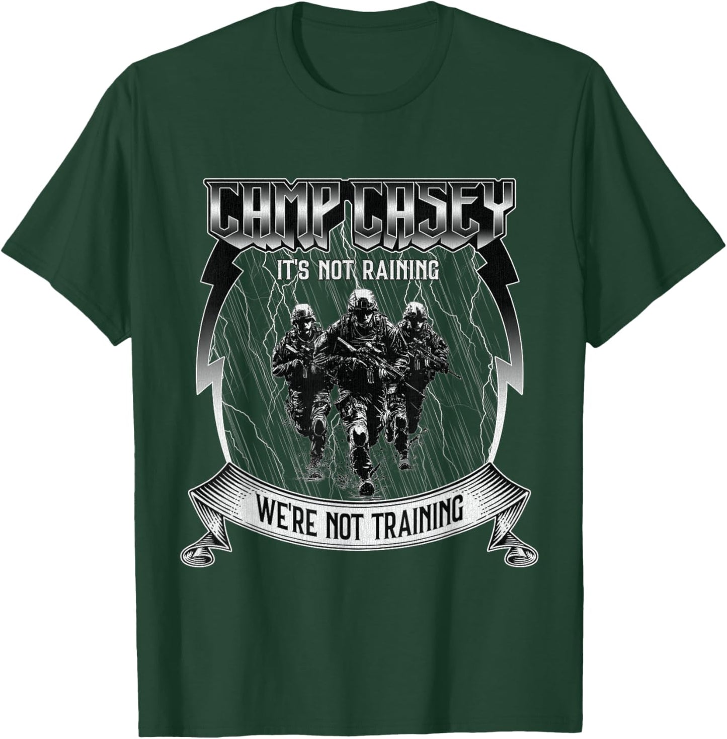 Camp Casey South Korea Warrior Training Military Base T-Shirt - T-Shirt | Forest