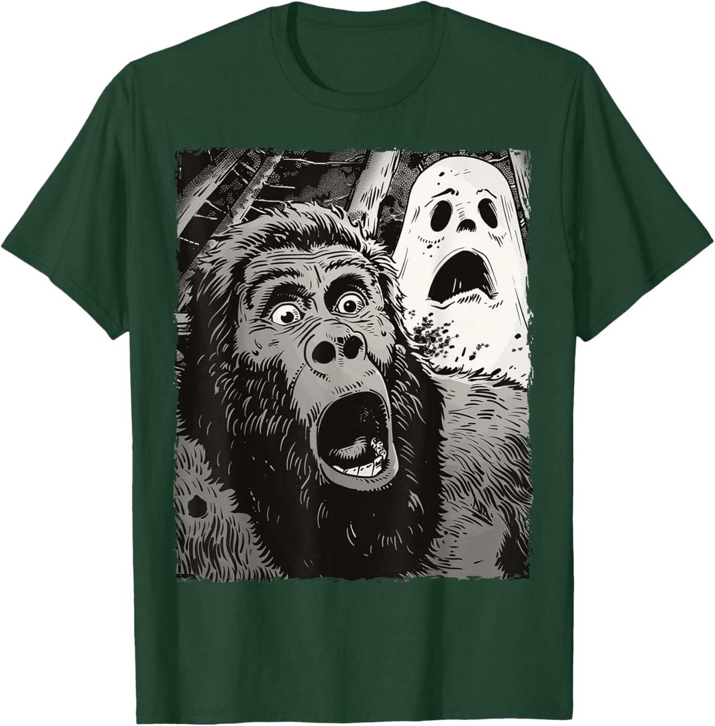 Funny Bigfoot Sasquatch Halloween T-Shirt - T-Shirt | Forest
