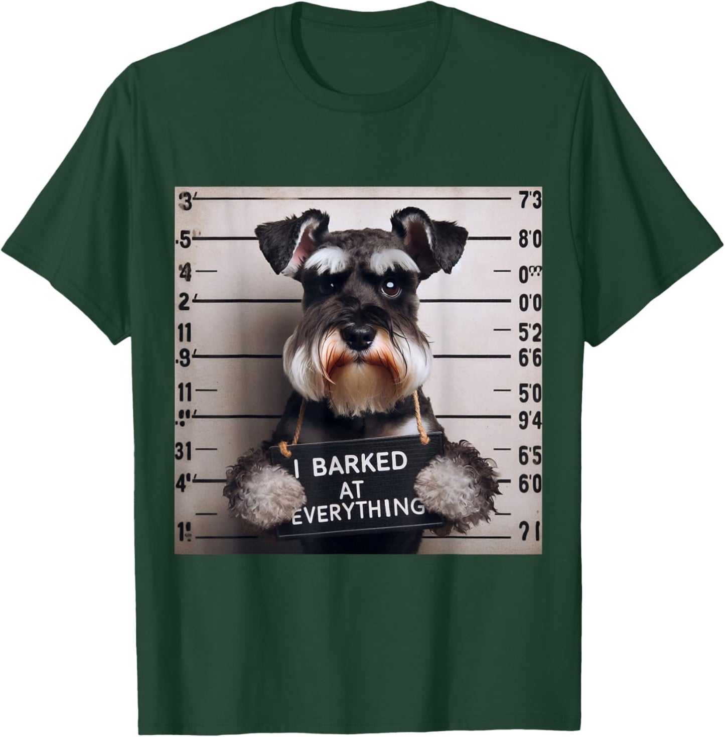 I Barked at Everything Miniature Schnauzer Men Women Kids T-Shirt - T-Shirt | Forest