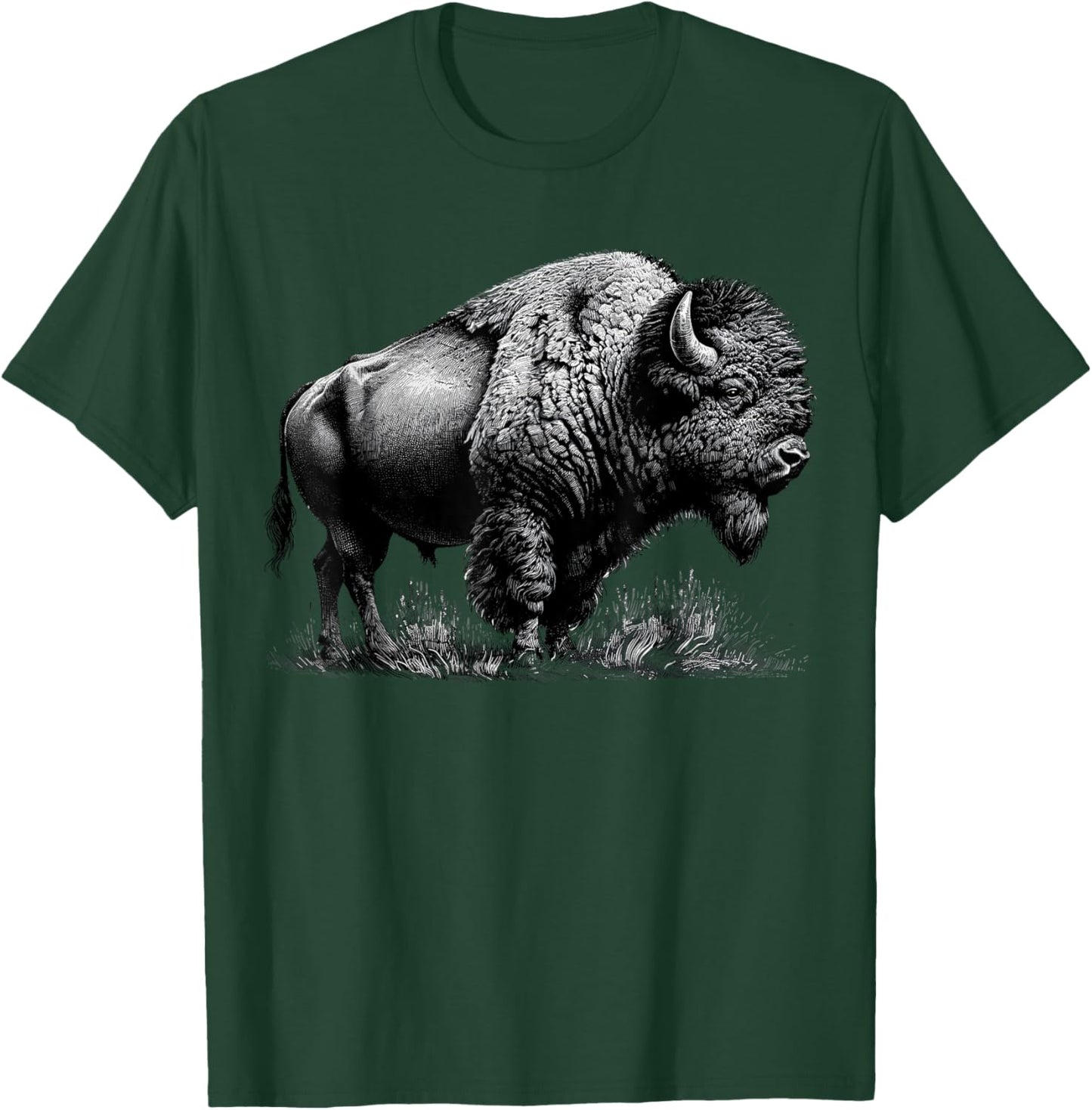 Buffalo American Bison T-Shirt - T-Shirt | Forest