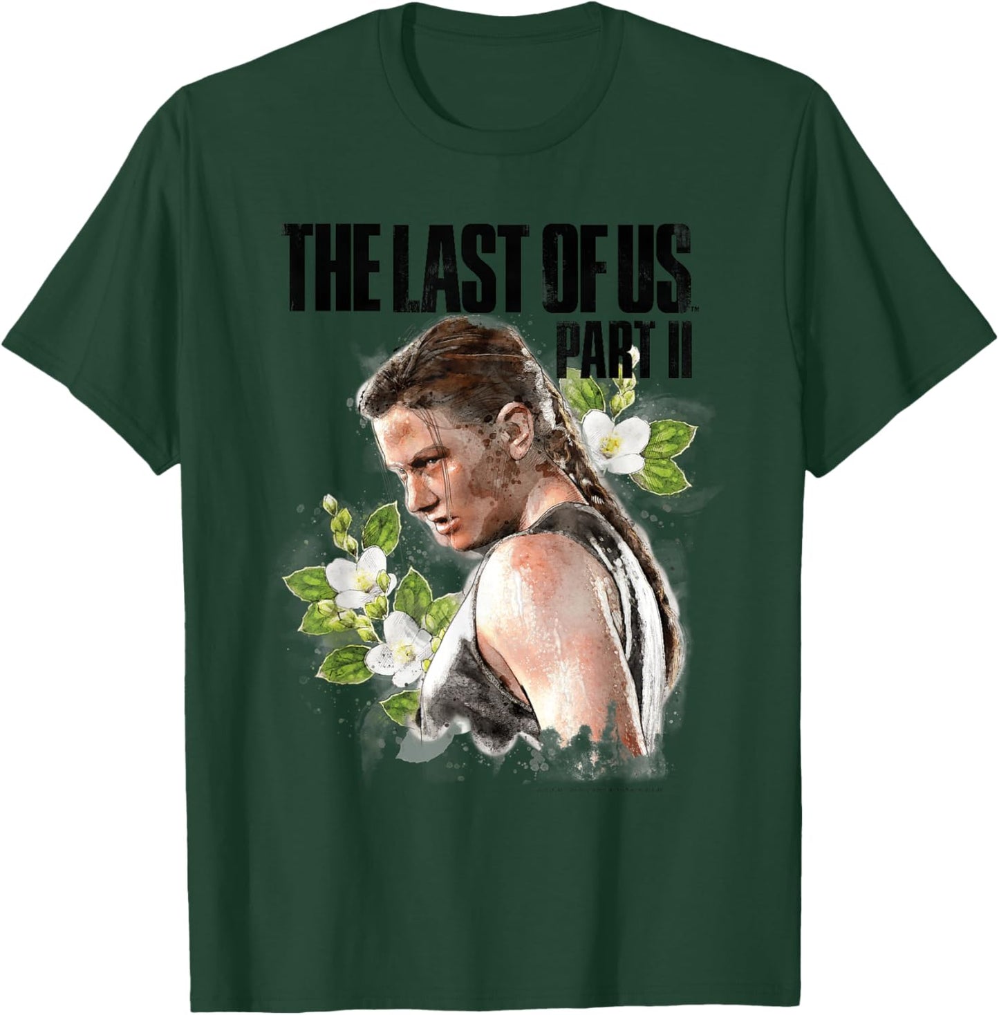 The Last of Us Abby Surrounded by Flowers T-Shirt - T-Shirt | Forest